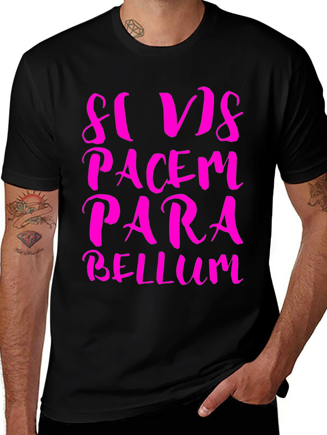 Camiseta Negra: Si Vis Pacem Para Bellum