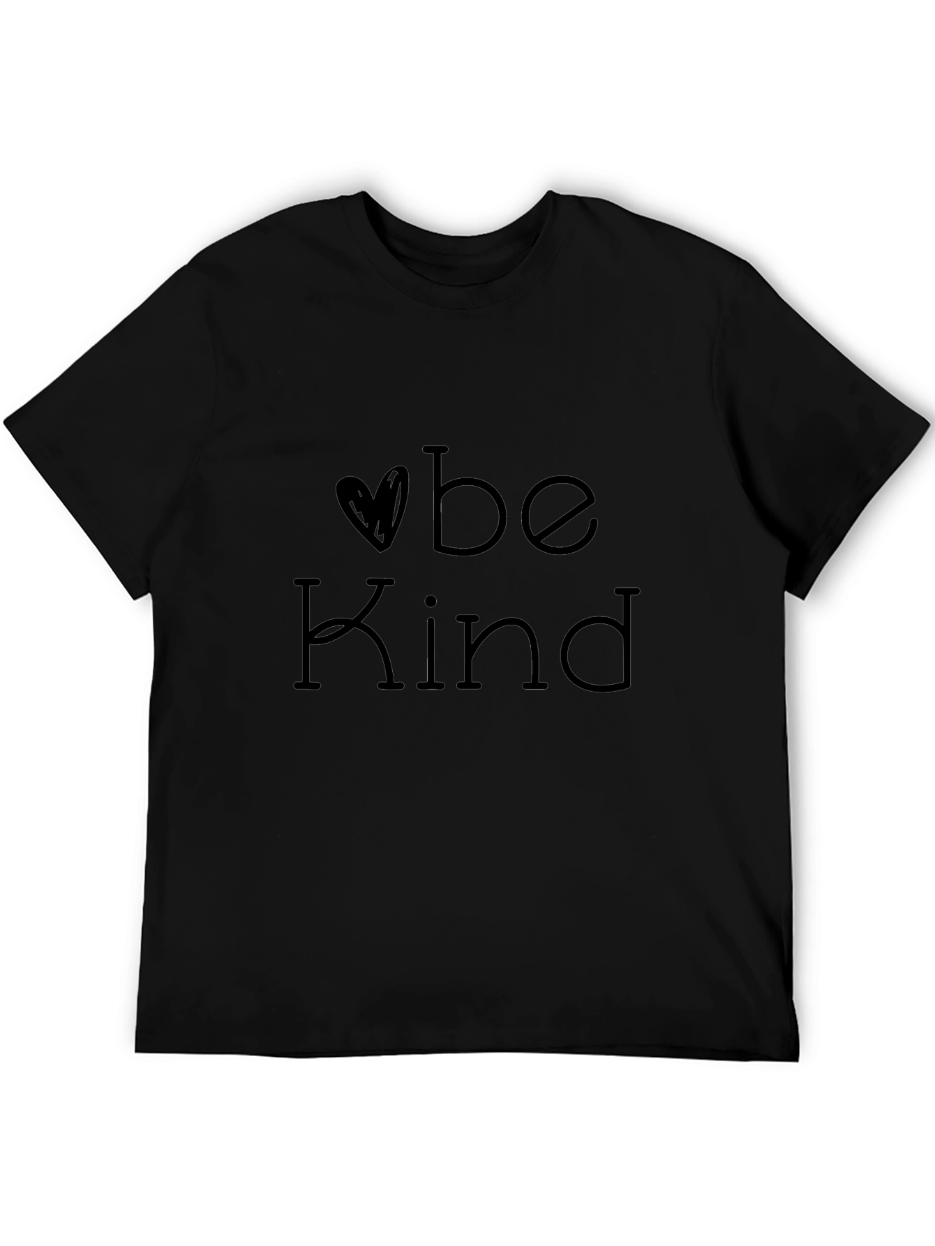 Camiseta Negra Sé Amable - Estilo Casual