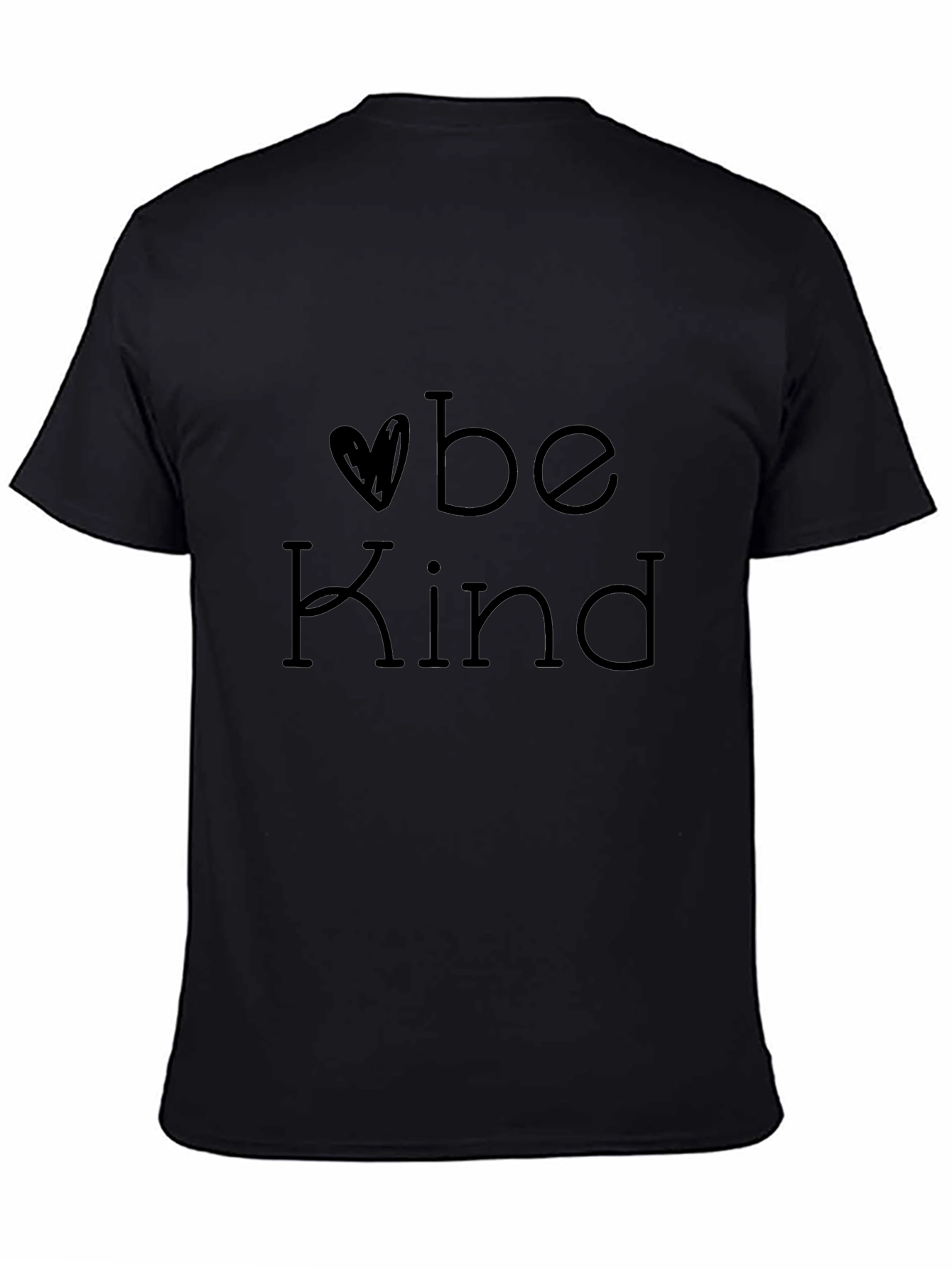 Camiseta Negra Sé Amable - Estilo Casual
