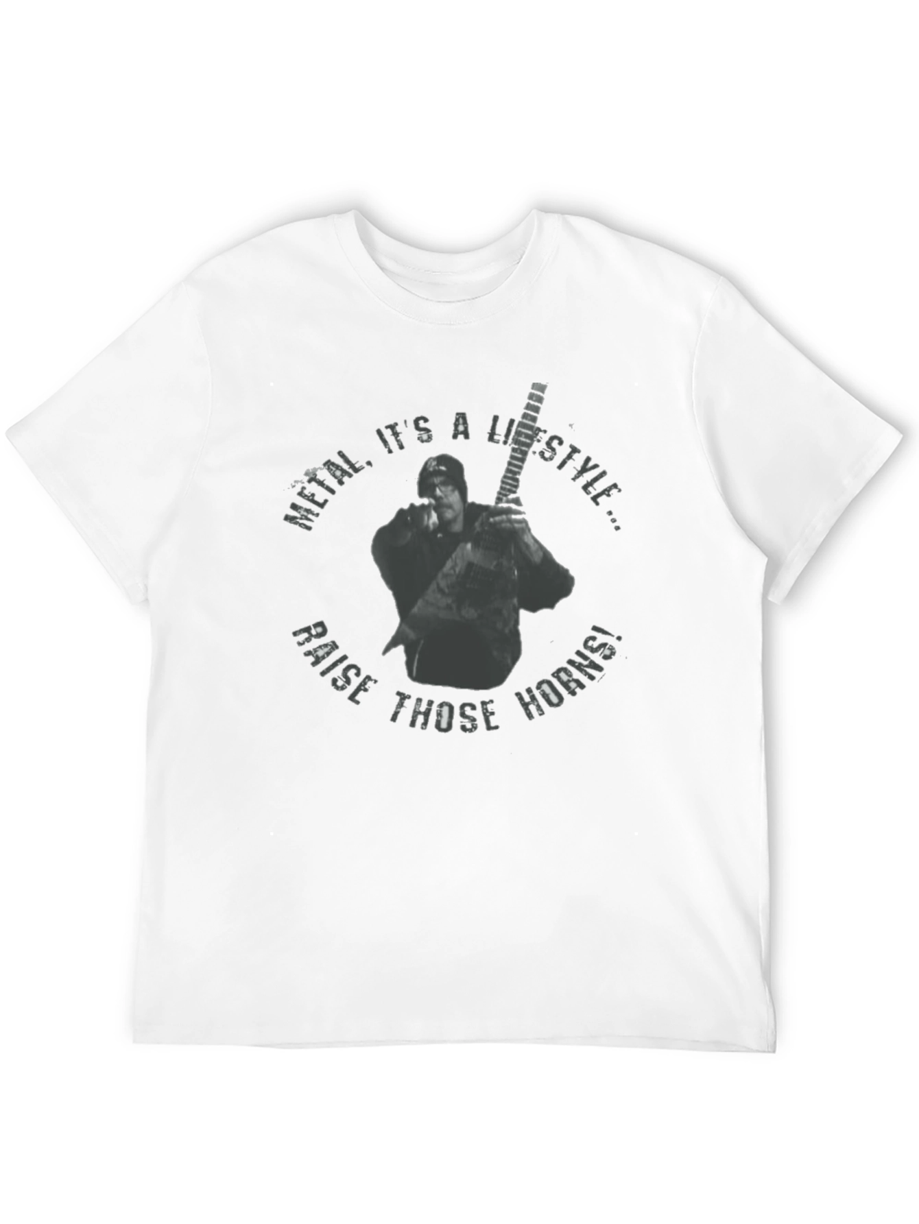 Camiseta Negra Metal Its a Lifestyle