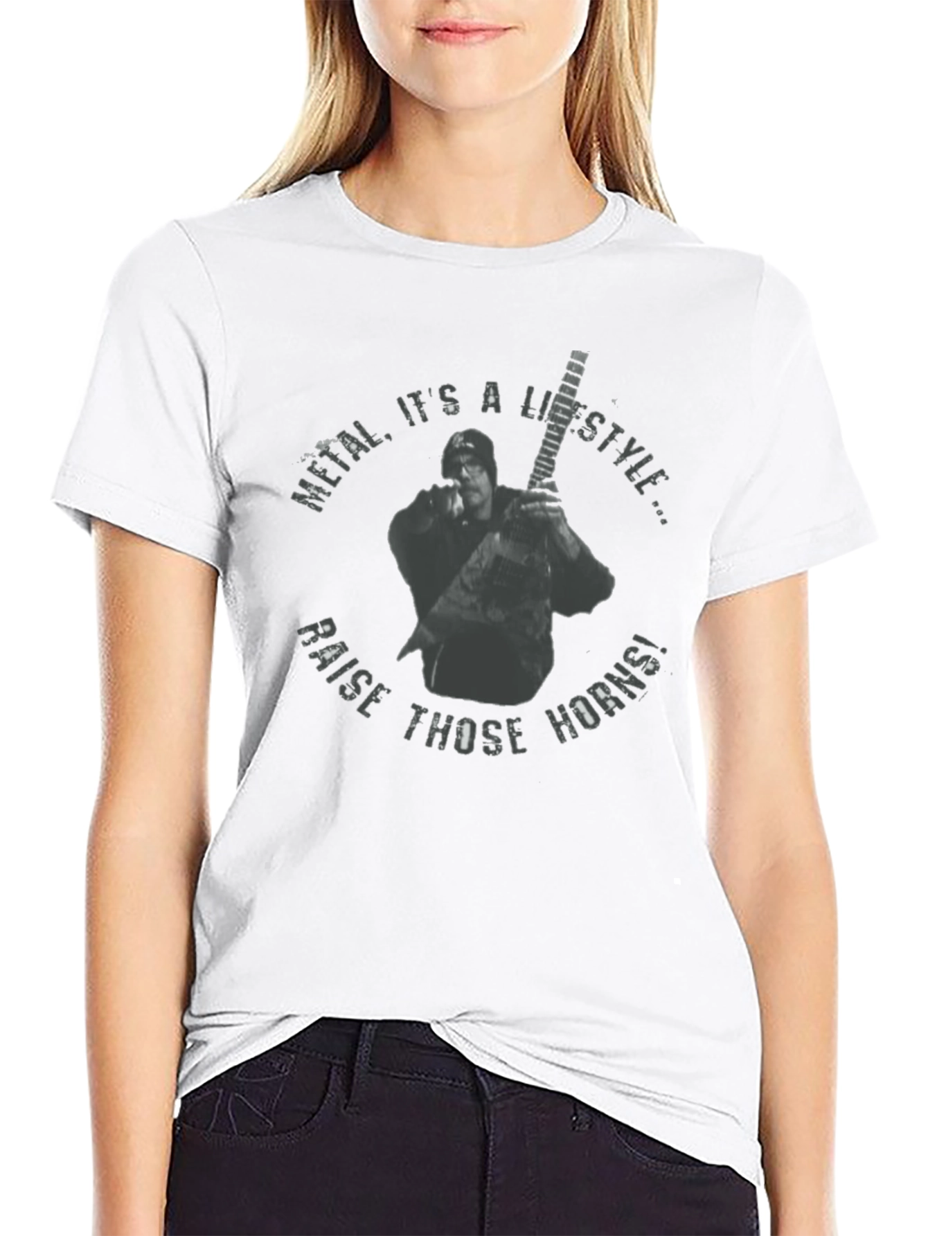 Camiseta Negra Metal Its a Lifestyle