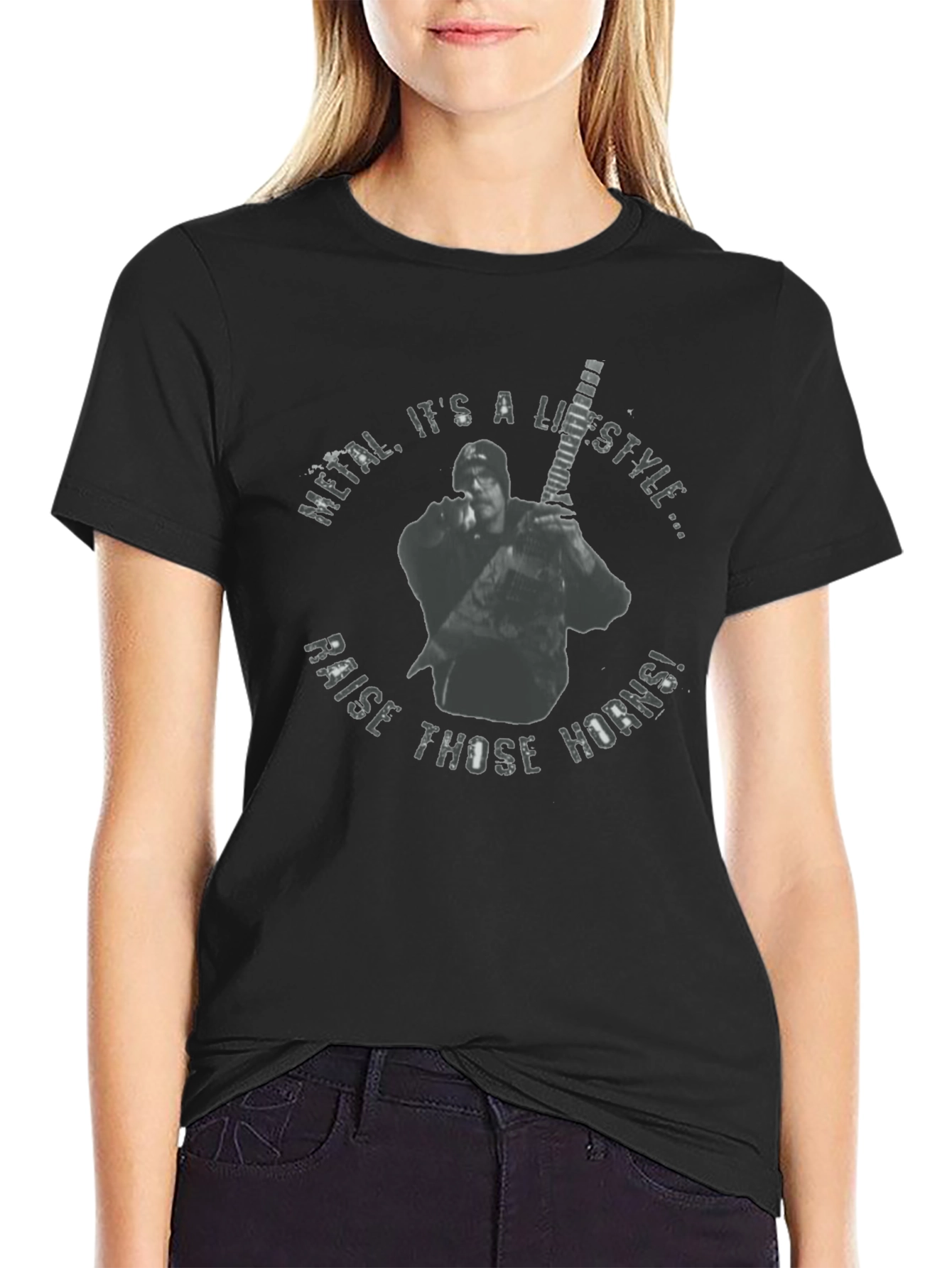 Camiseta Negra Metal Its a Lifestyle
