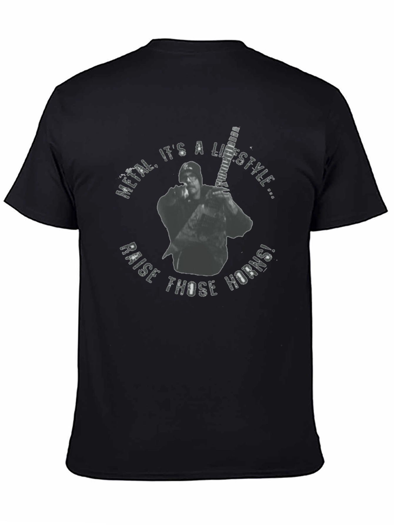 Camiseta Negra Metal Its a Lifestyle