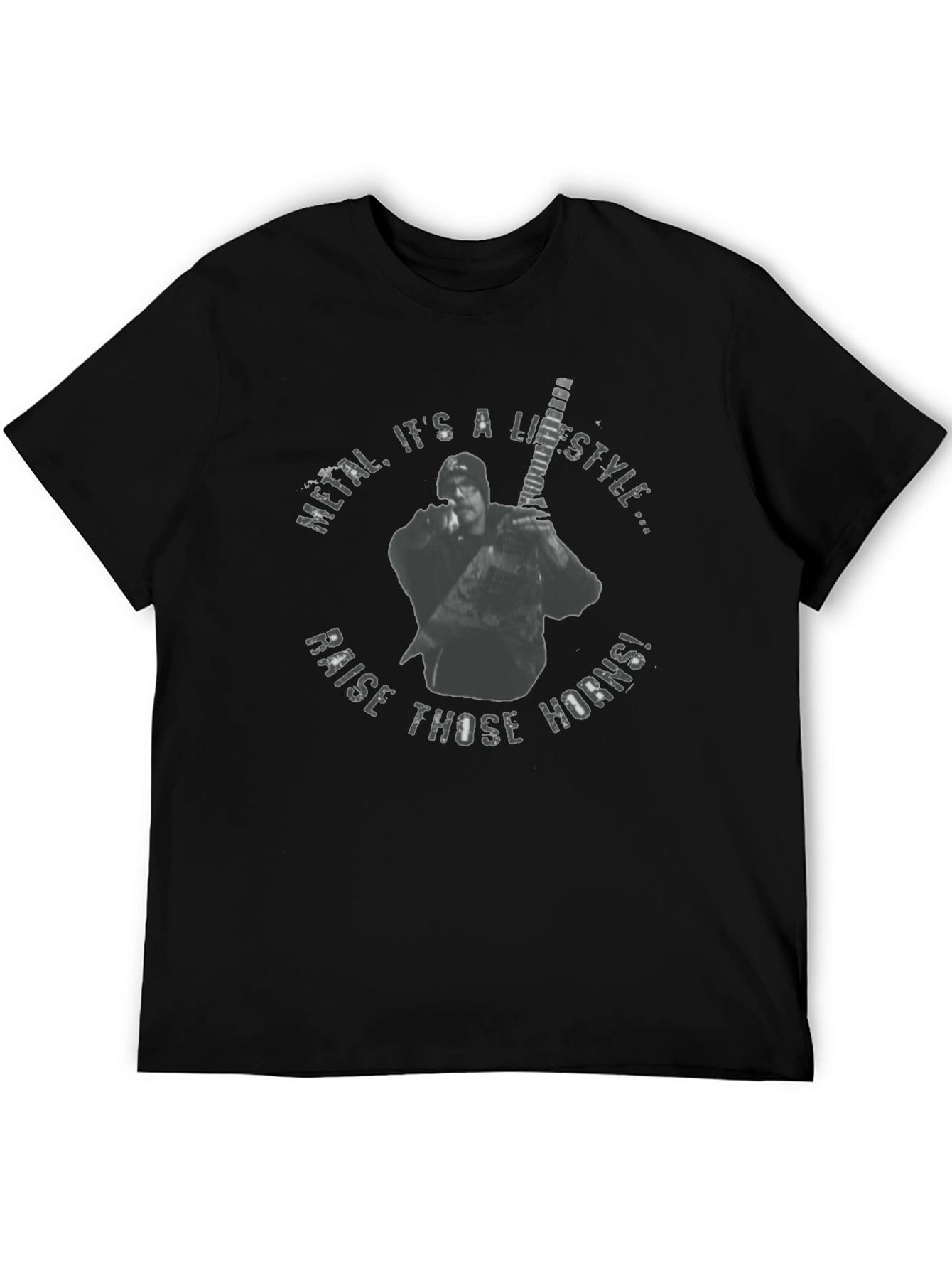 Camiseta Negra Metal Its a Lifestyle