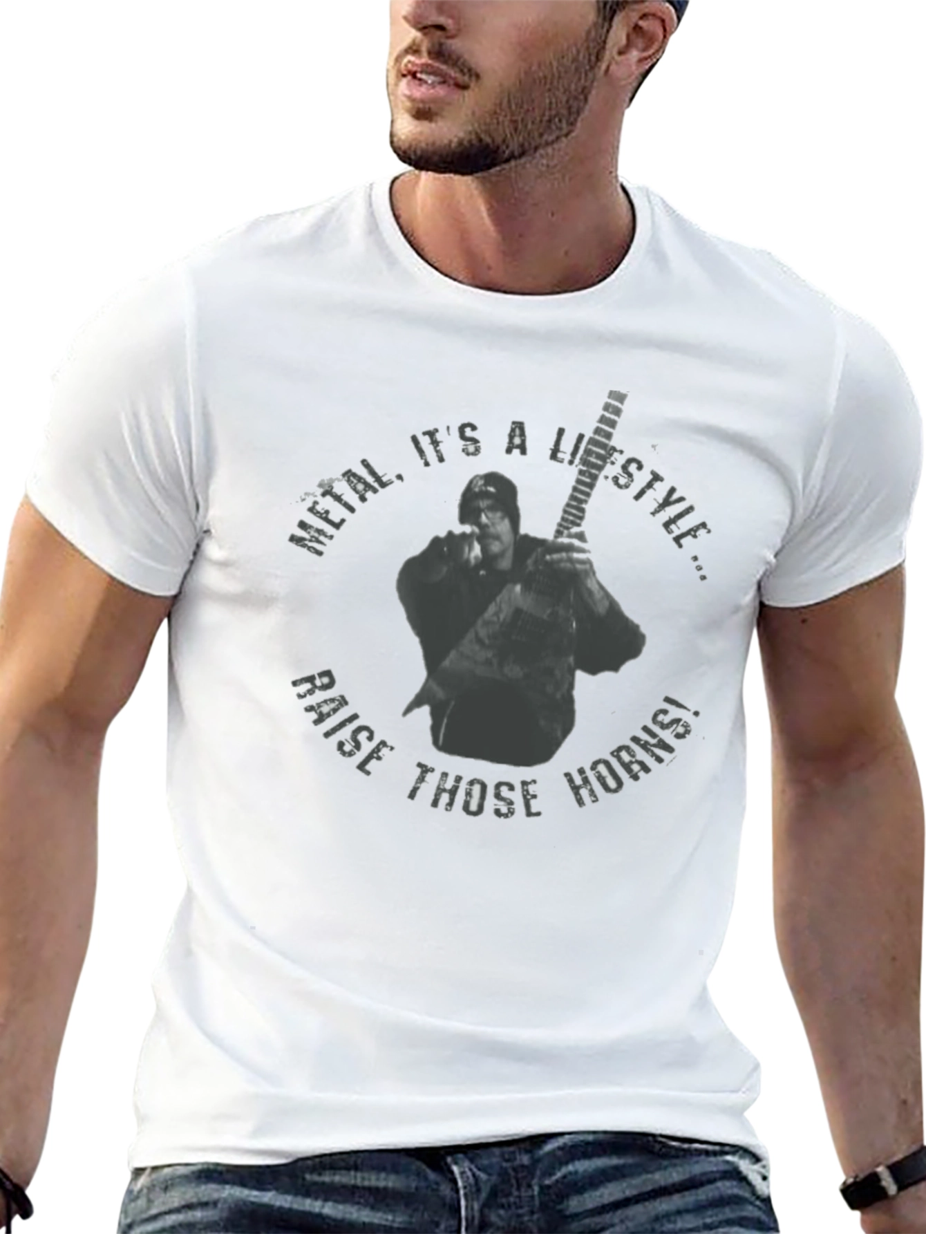 Camiseta Negra Metal Its a Lifestyle