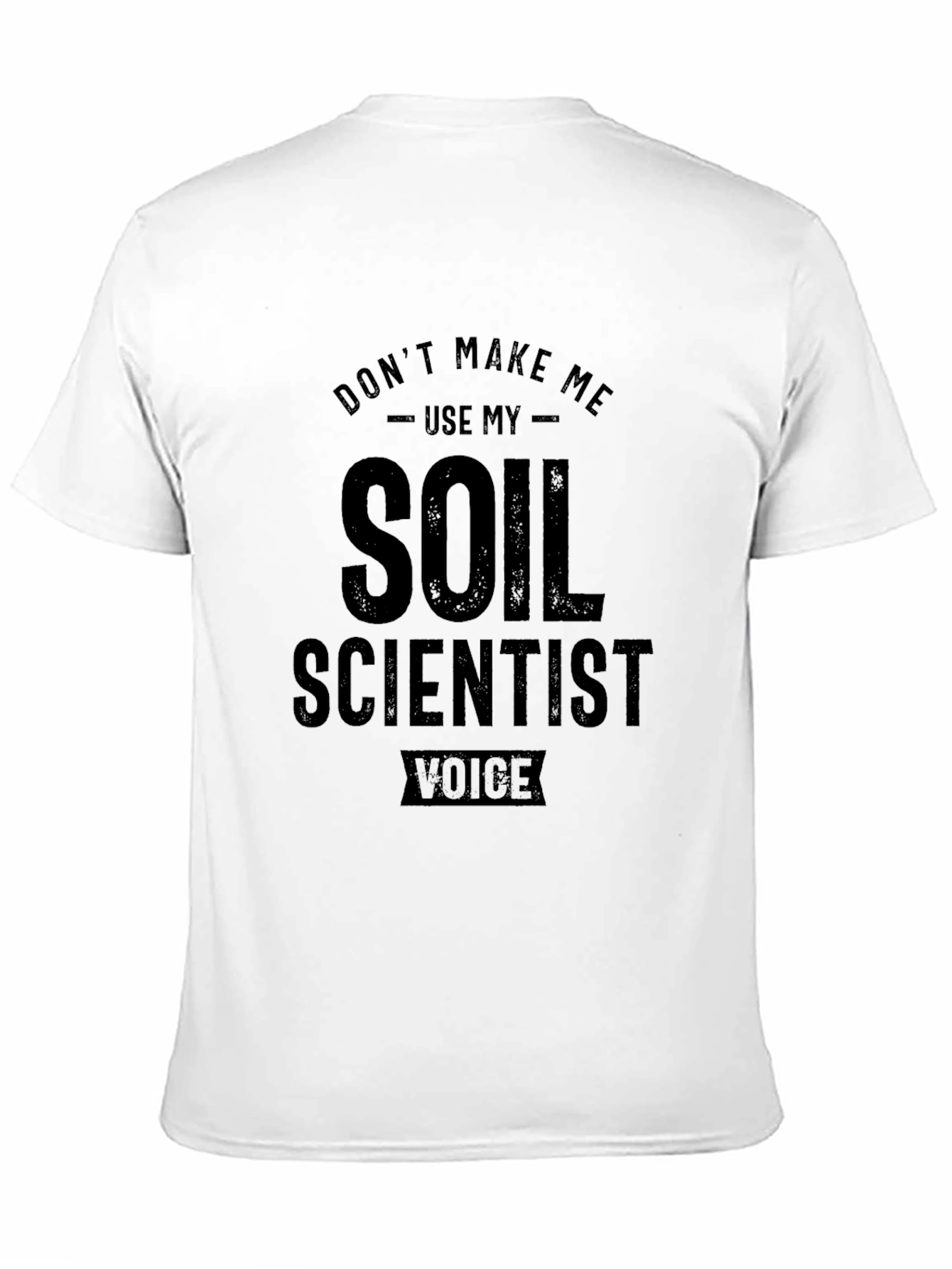 Camiseta Negra Científico del Suelo