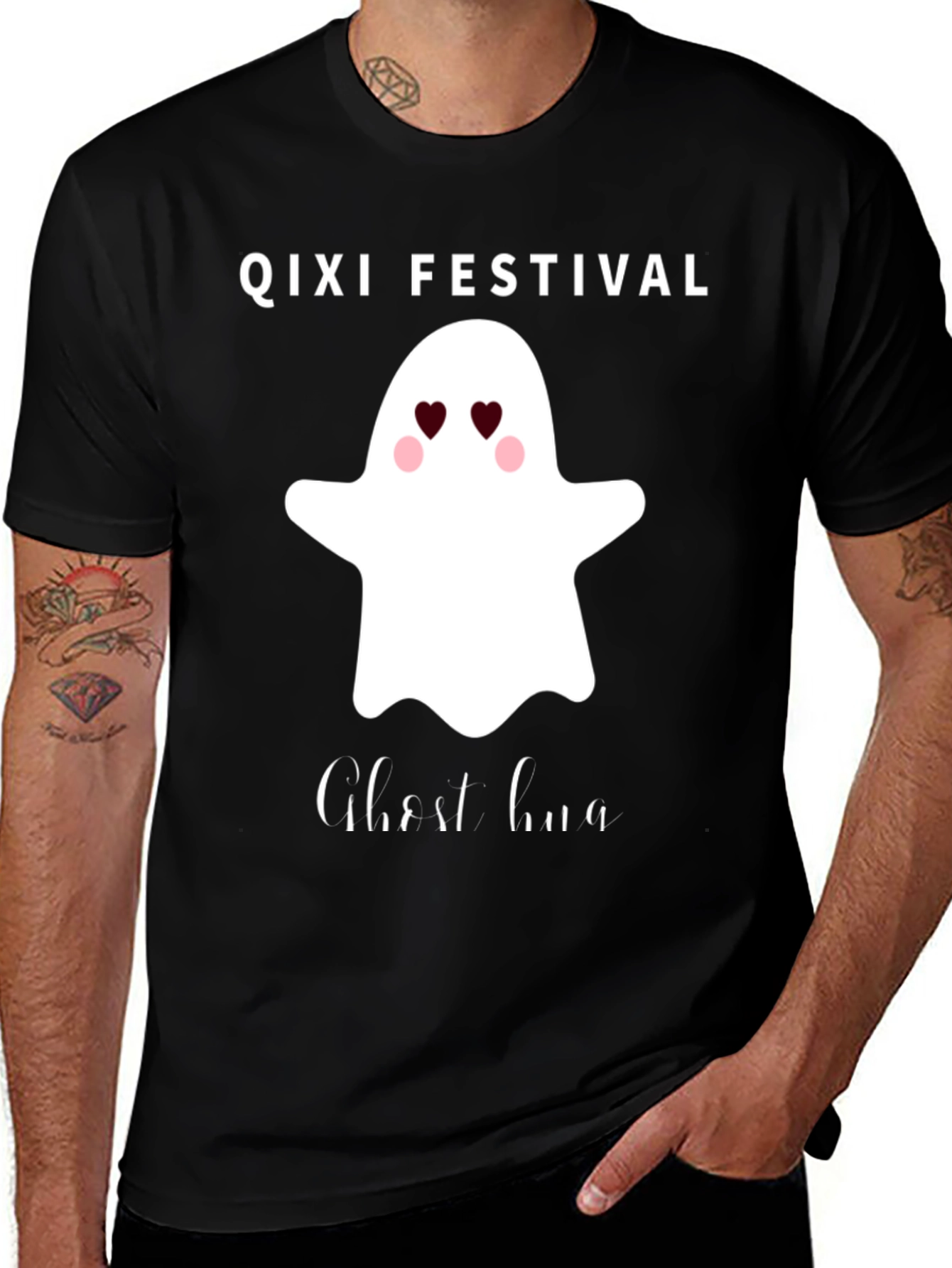 Camiseta Qixi Festival Ghost Hug