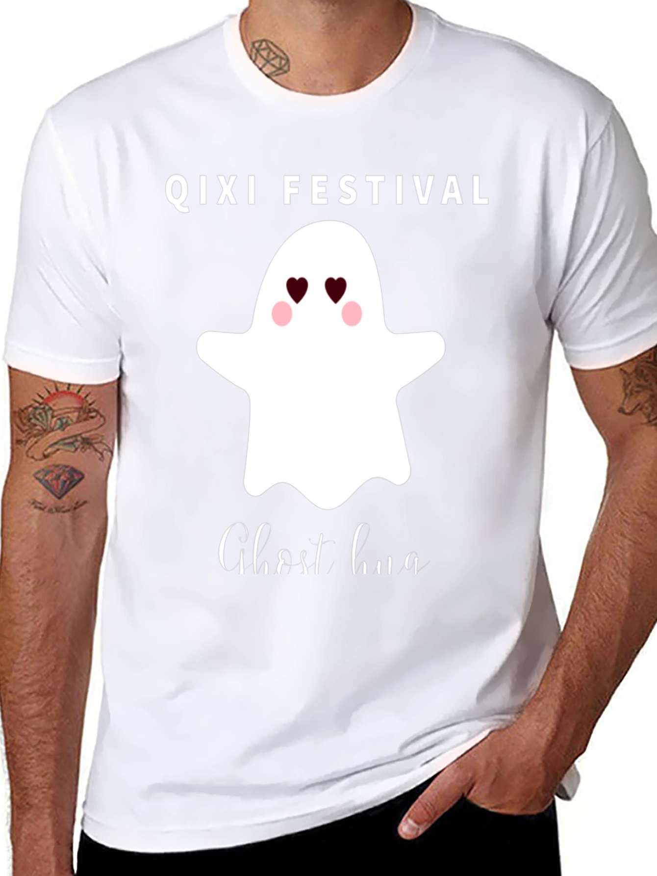 Camiseta Qixi Festival Ghost Hug