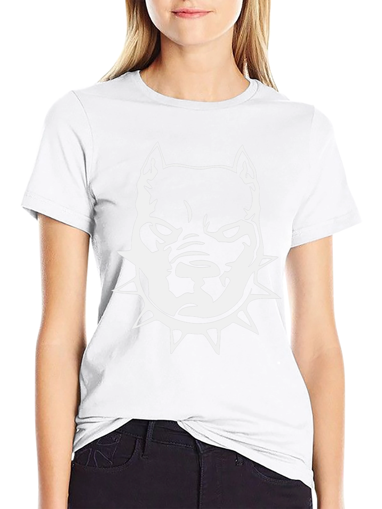 Bold Pitbull Graphic Tee - Black