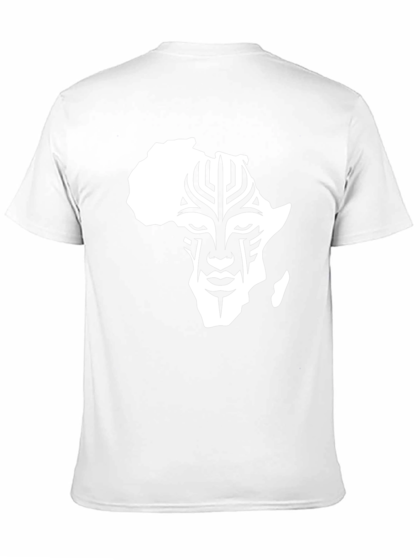 Camiseta Hombre Negra con Diseño África Tribal