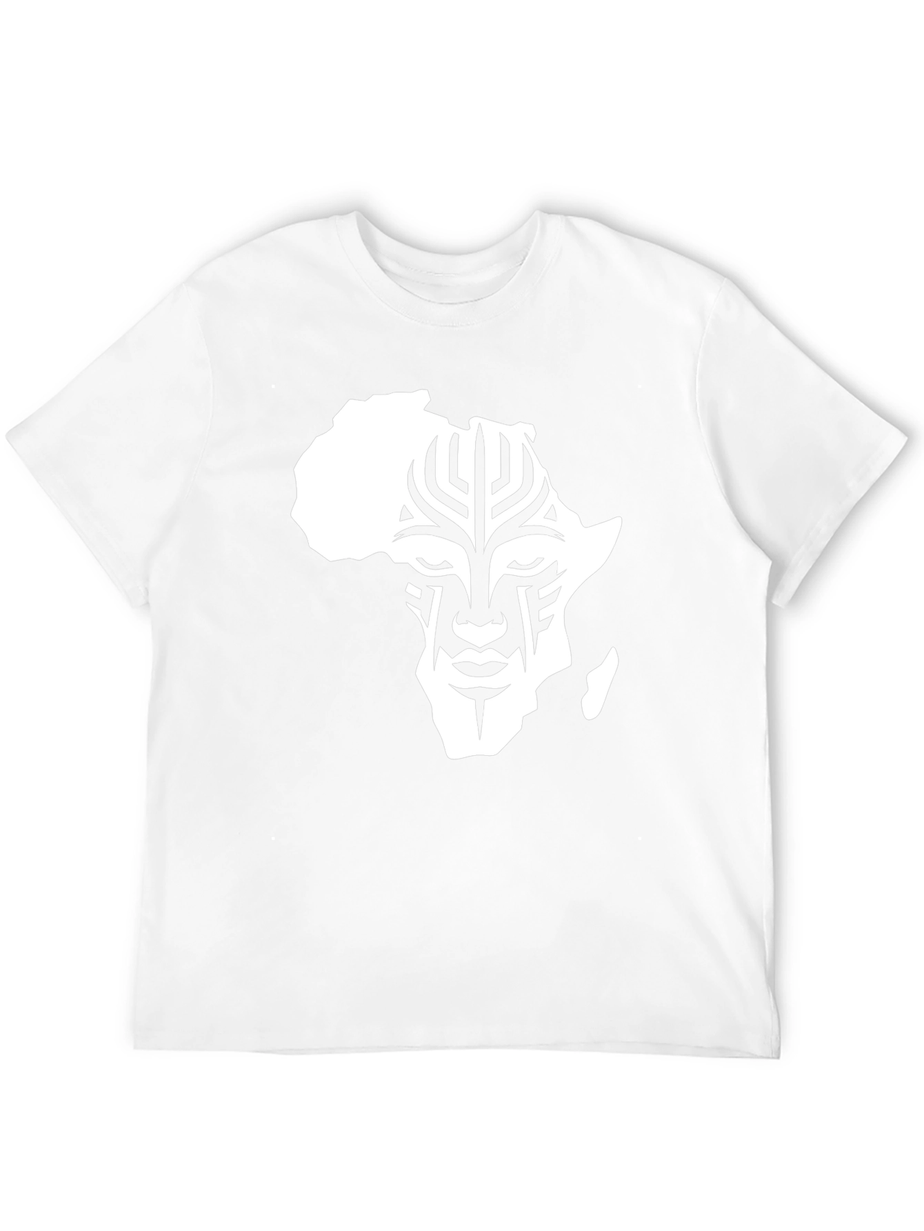 Camiseta Hombre Negra con Diseño África Tribal