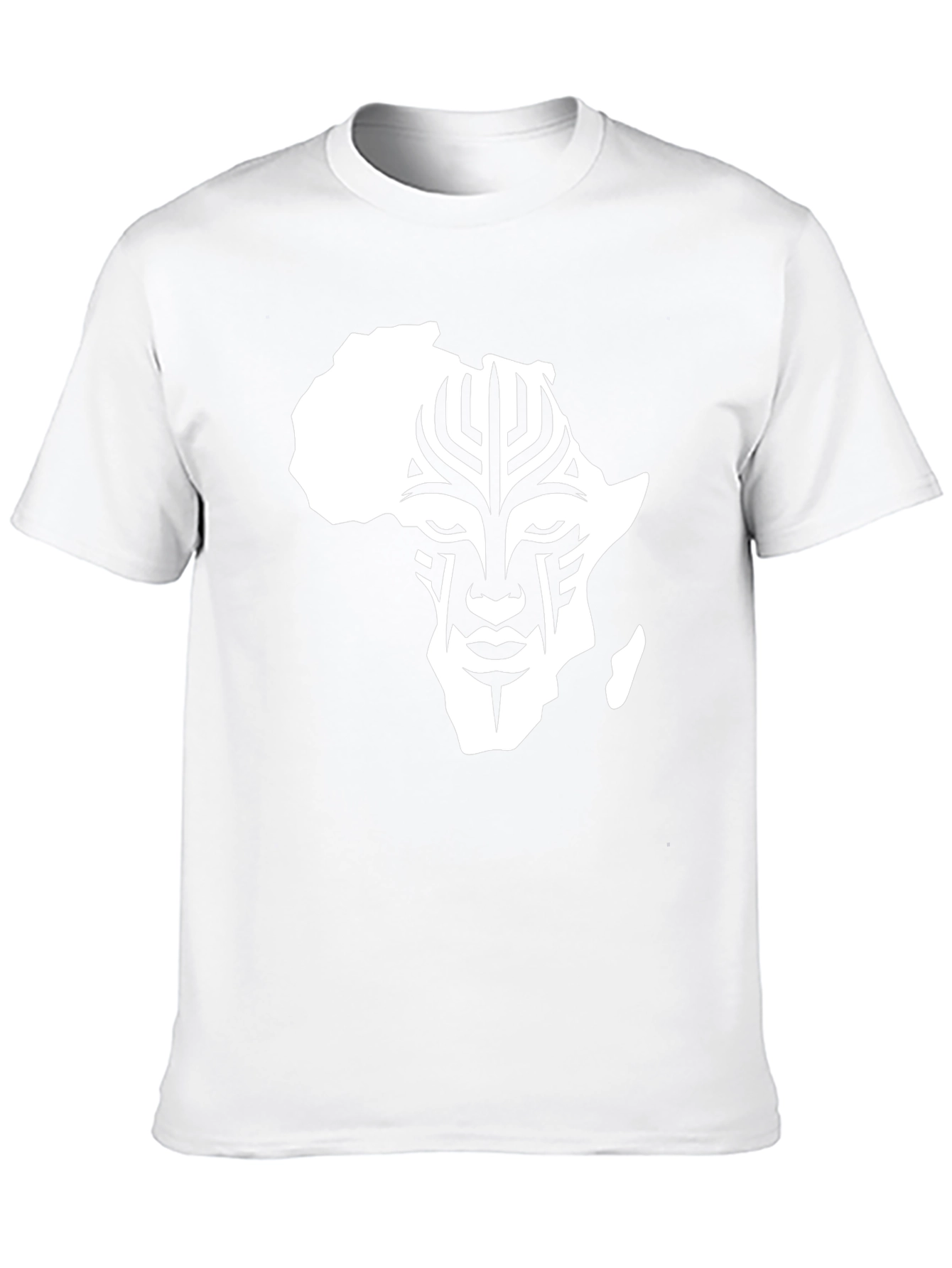Camiseta Hombre Negra con Diseño África Tribal