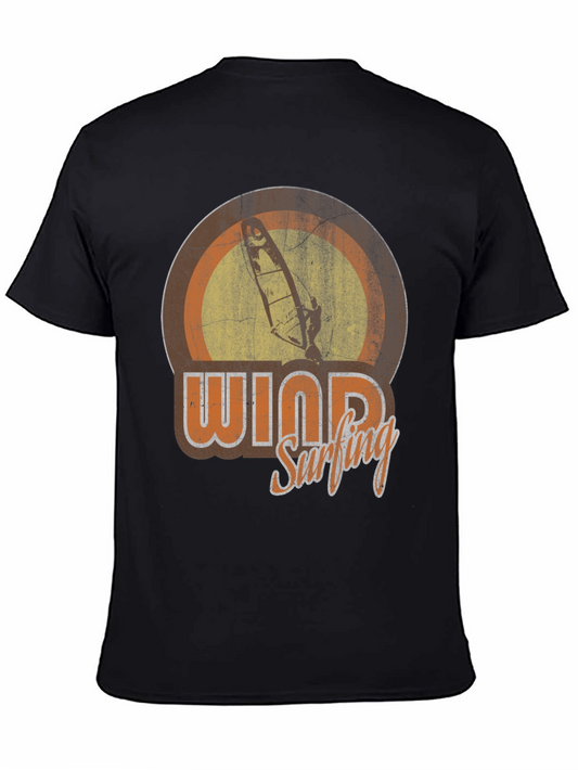 Camiseta Negra Windsurfing Vintage