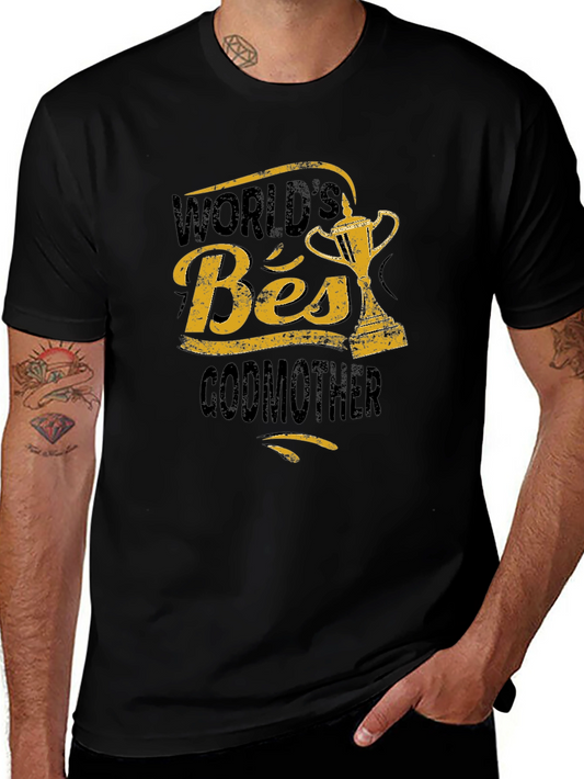 Camiseta Negra: La Mejor Madrina del Mundo