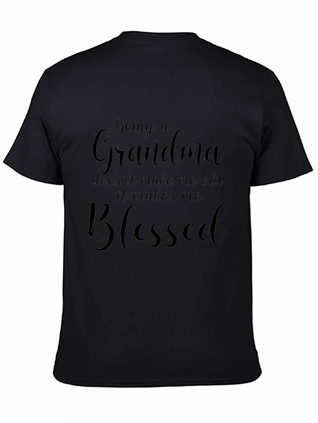 Camiseta Negra: Abuela Bendecida