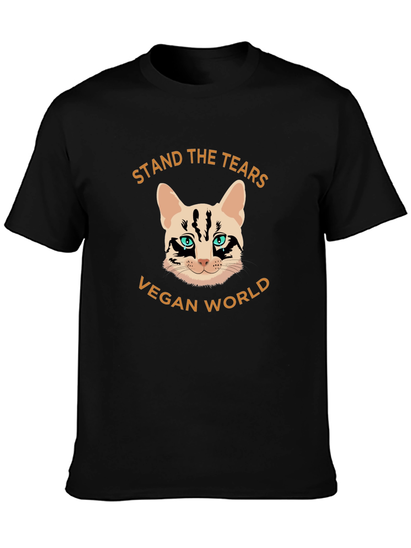 Camiseta Vegana con Diseño de Gato