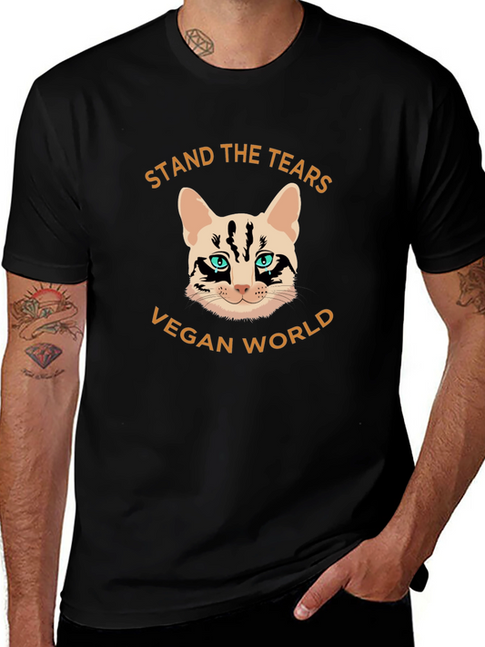 Camiseta Vegana con Diseño de Gato