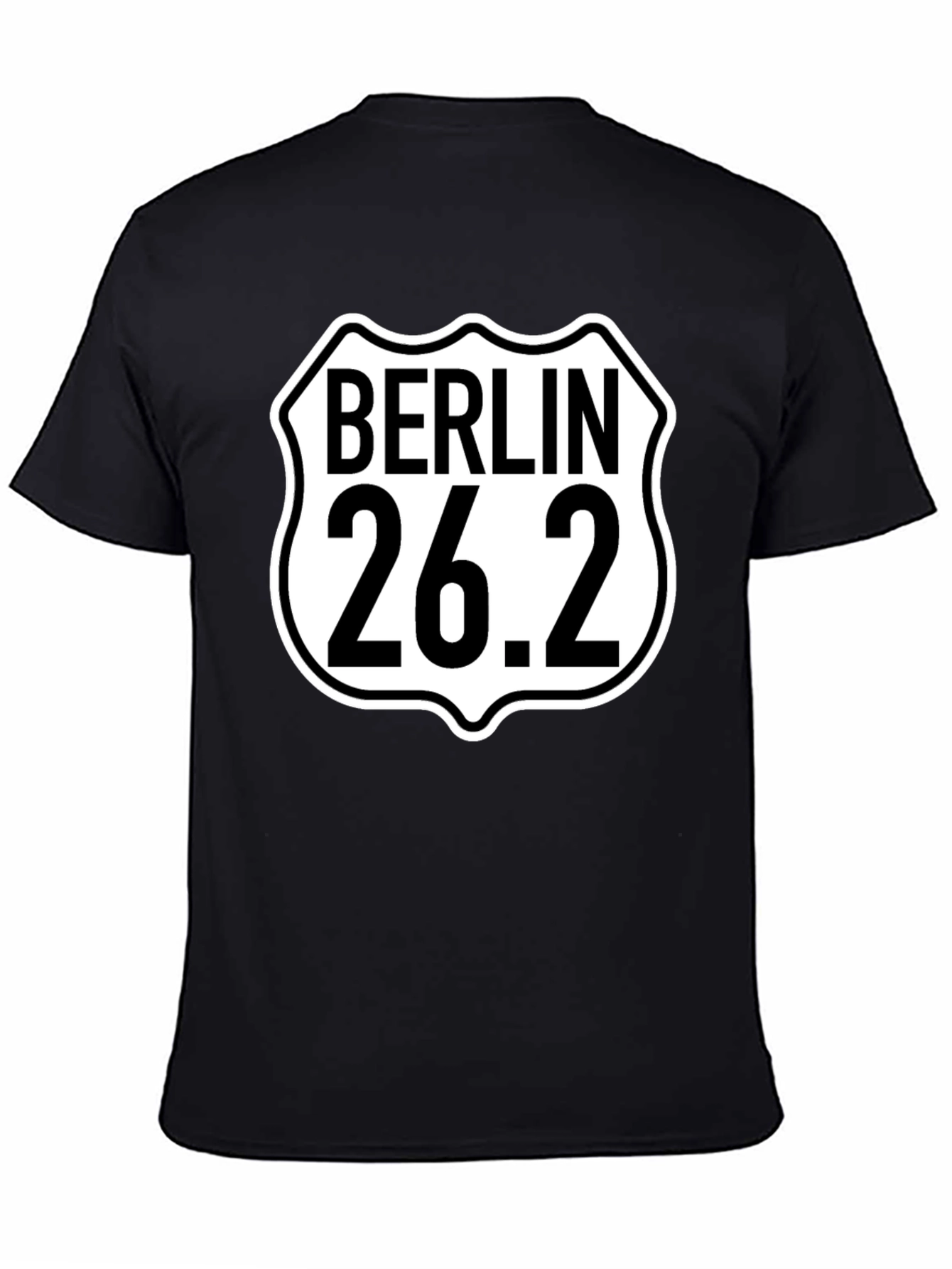 Camiseta Negra Berlín 26.2 Maratón para Hombre