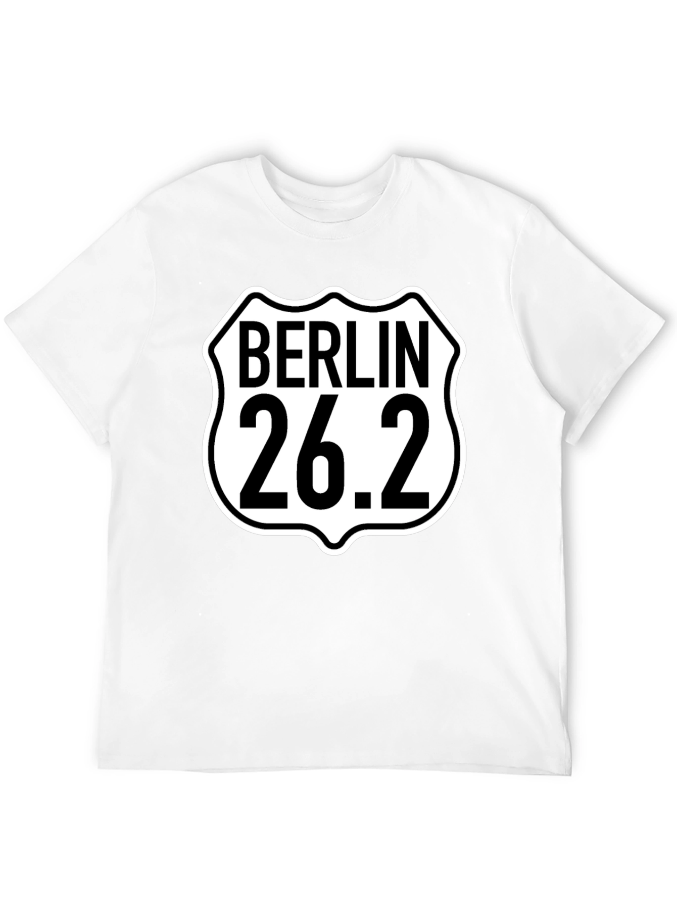 Camiseta Negra Berlín 26.2 Maratón para Hombre