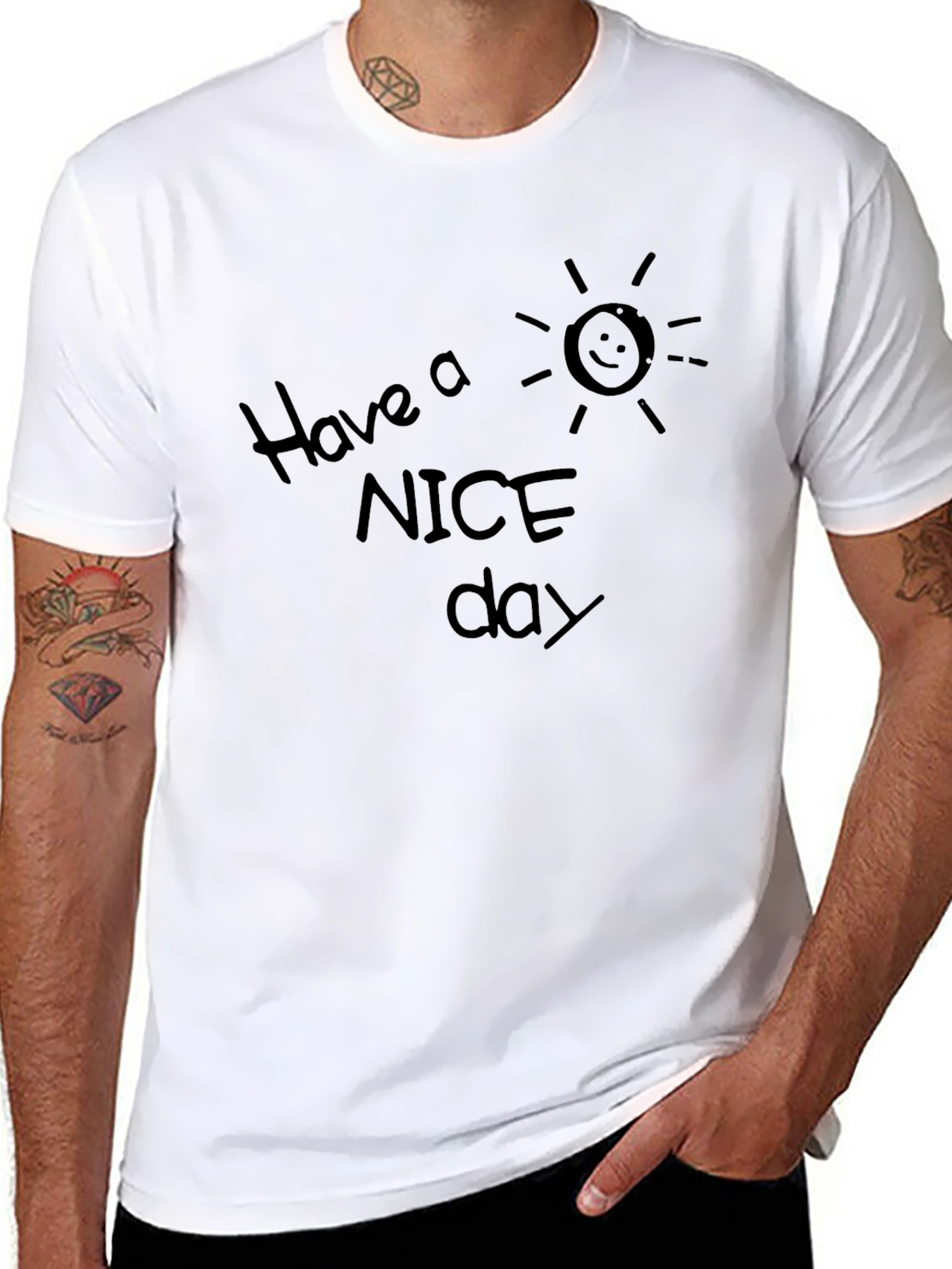 Camiseta Negra: Have a Nice Day