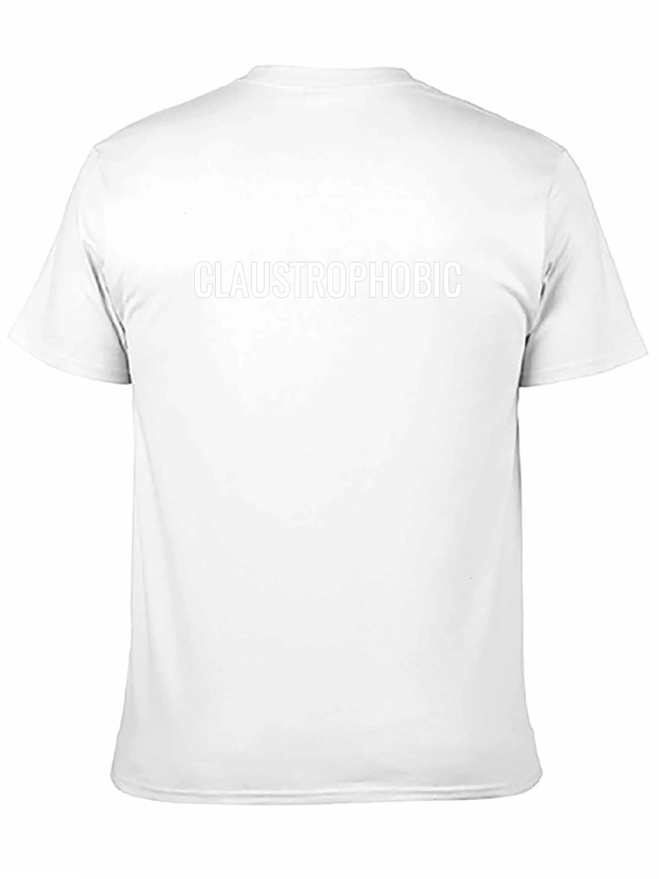 Camiseta Negra Claustrofóbico Hombre Algodón