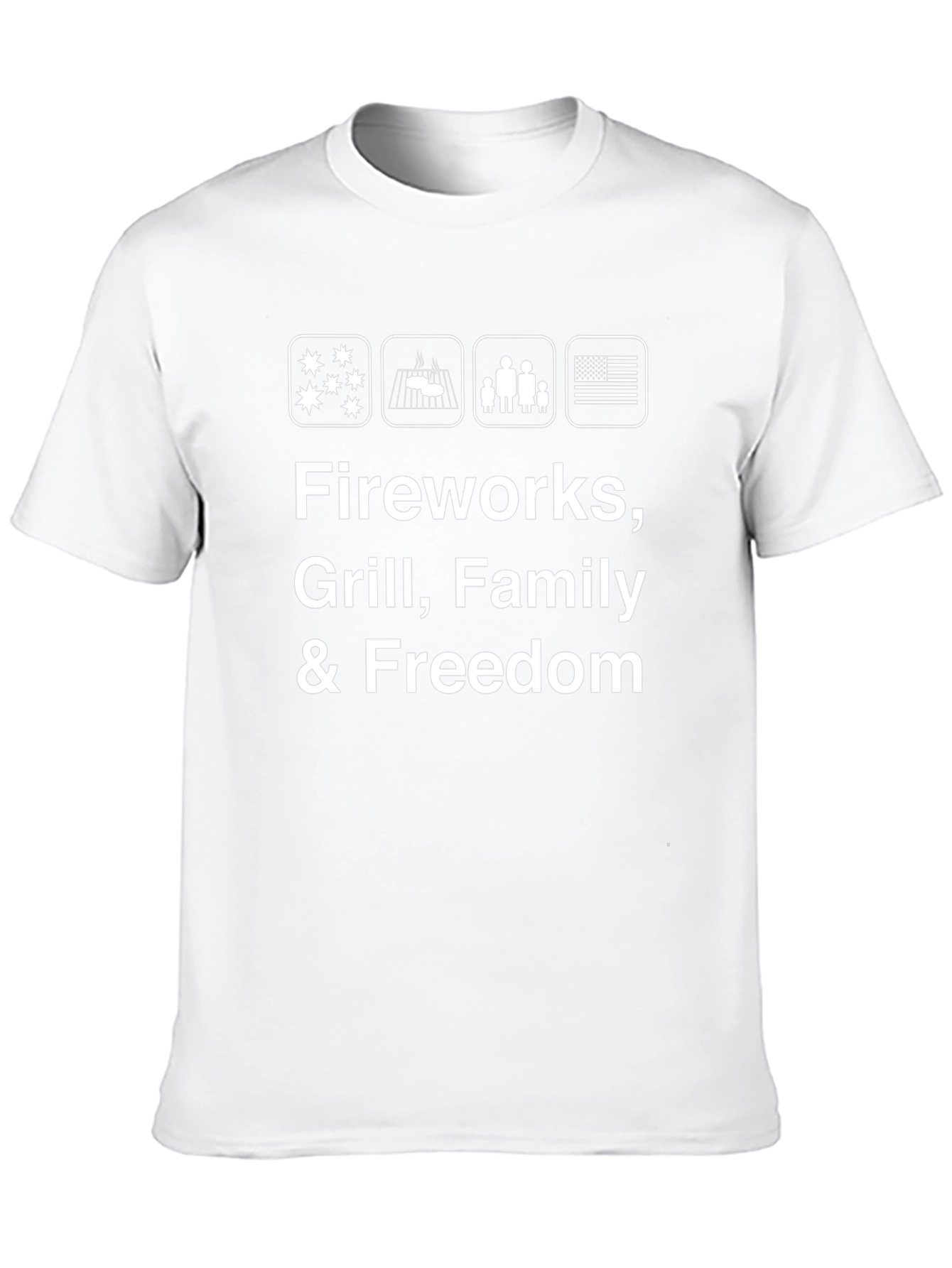 Fireworks Grill Family & Freedom T-Shirt