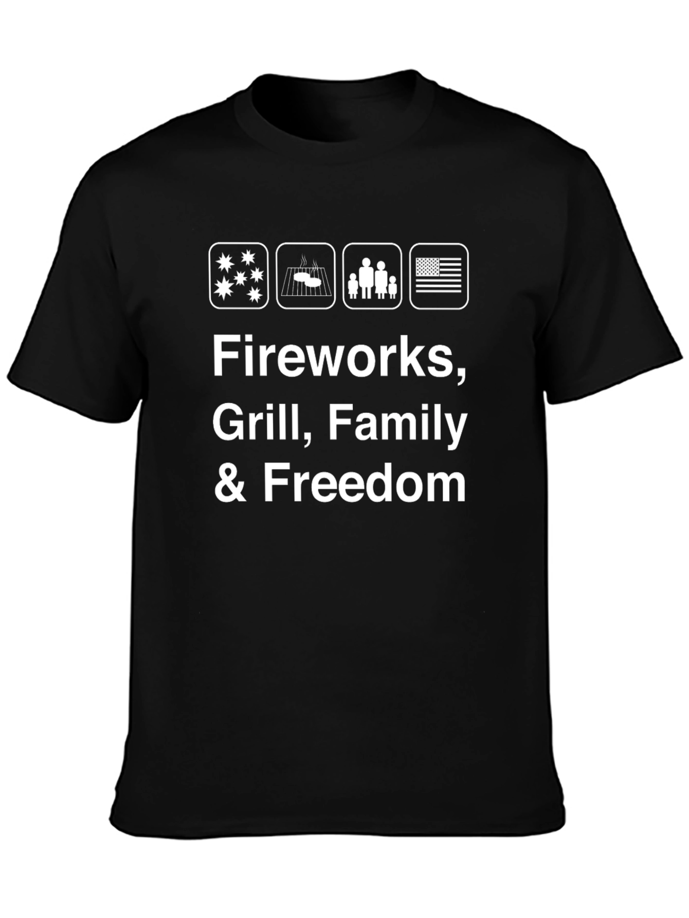Fireworks Grill Family & Freedom T-Shirt
