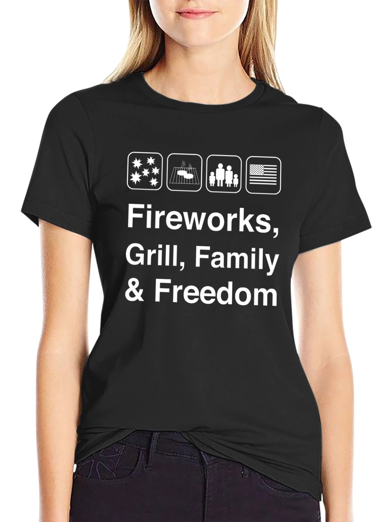 Fireworks Grill Family & Freedom T-Shirt