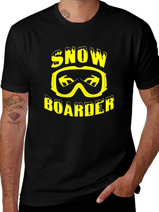 Camiseta Negra Snowboarder