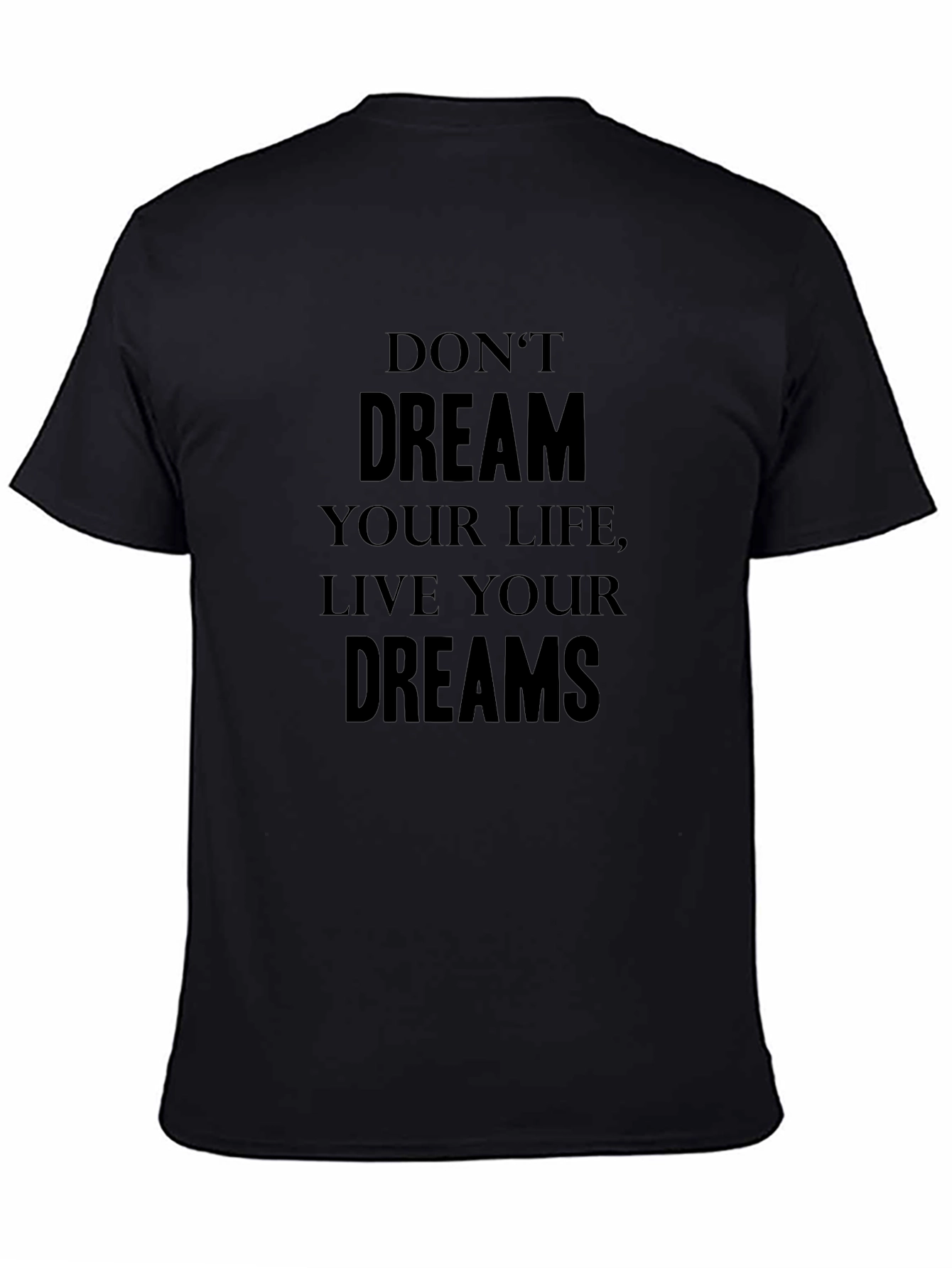 Camiseta Negra: Vive Tus Sueños
