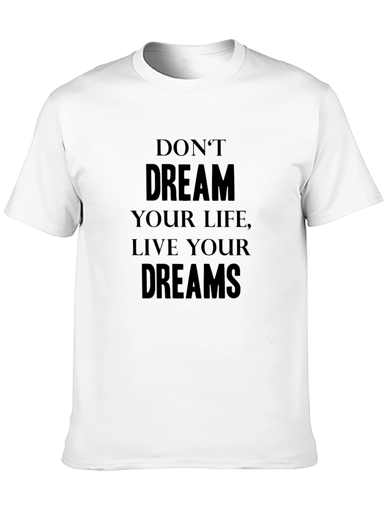 Camiseta Negra: Vive Tus Sueños