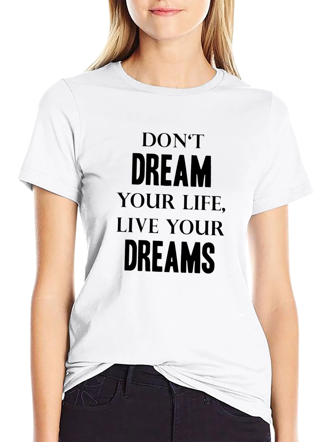 Camiseta Negra: Vive Tus Sueños