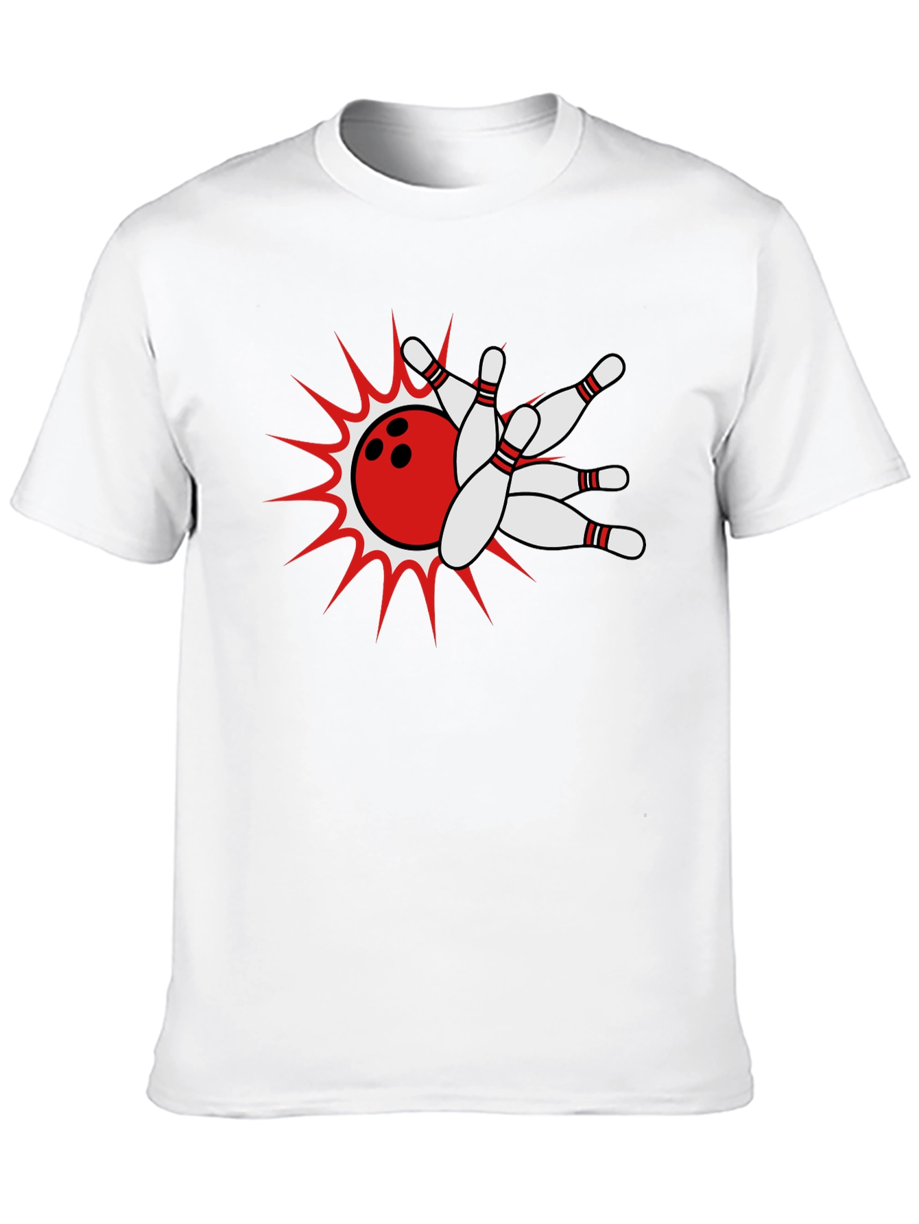 Camiseta Negra Bolos Strike Explosivo