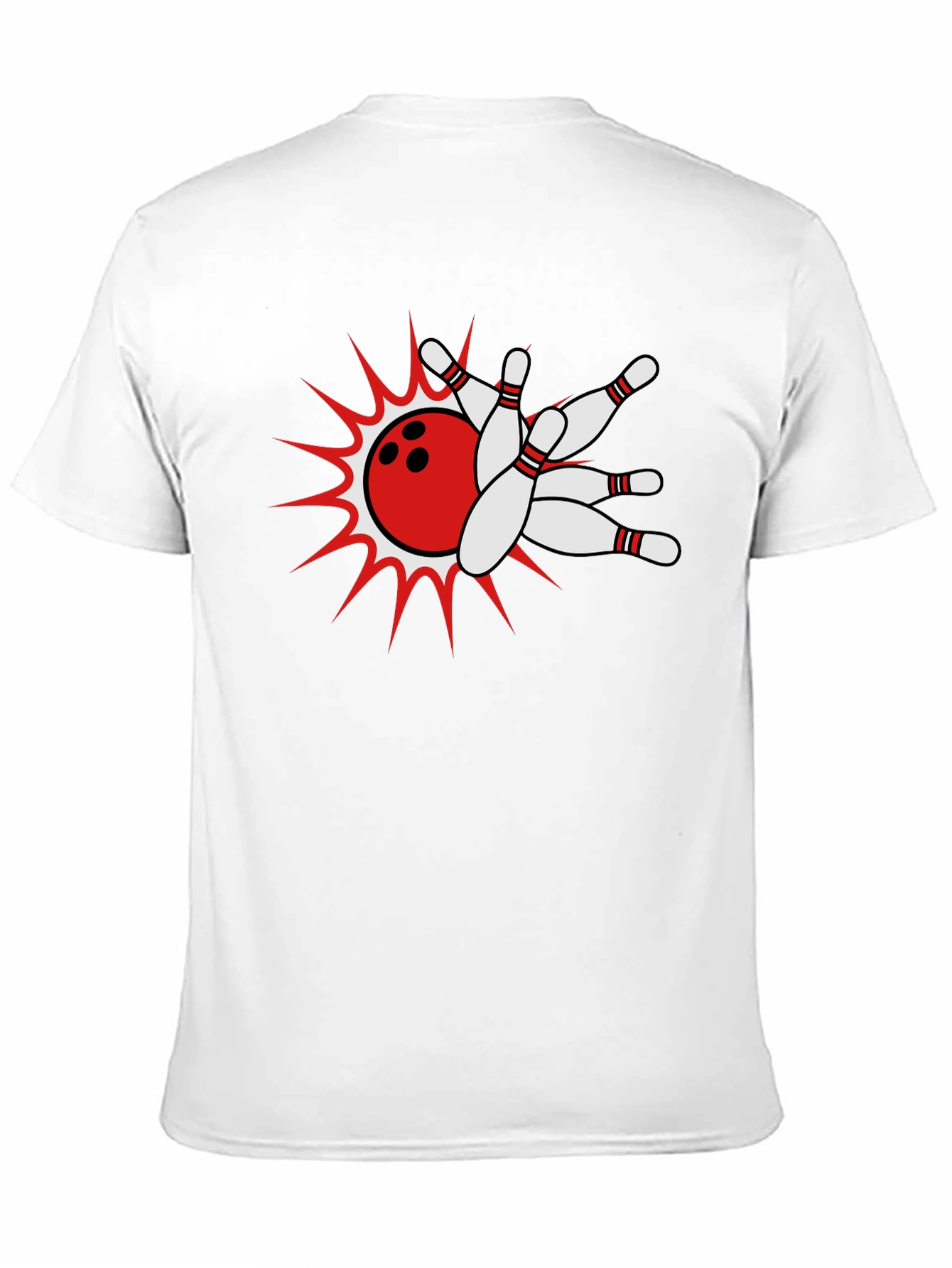 Camiseta Negra Bolos Strike Explosivo