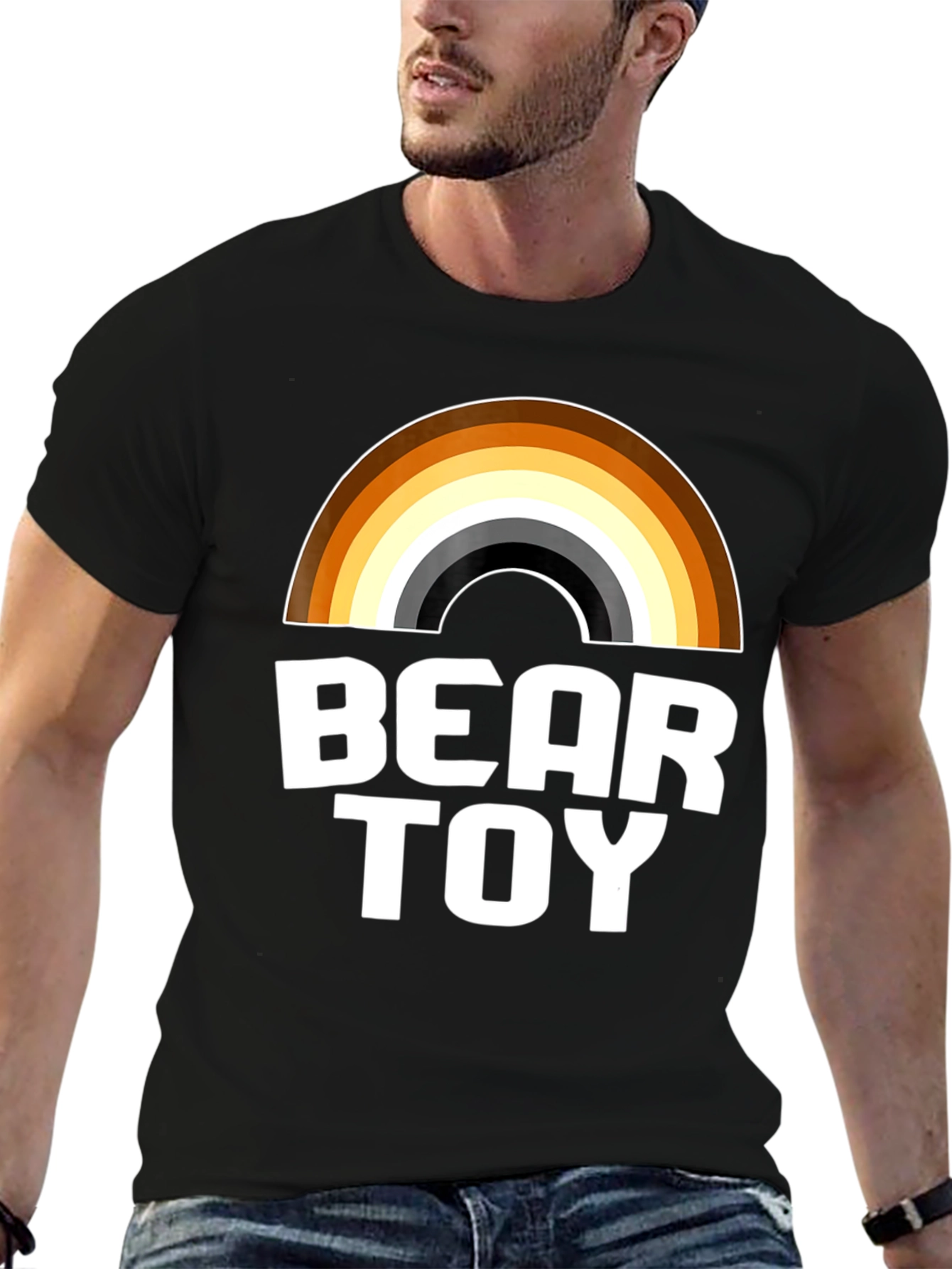 Camiseta Bear Toy con Diseño de Arcoíris