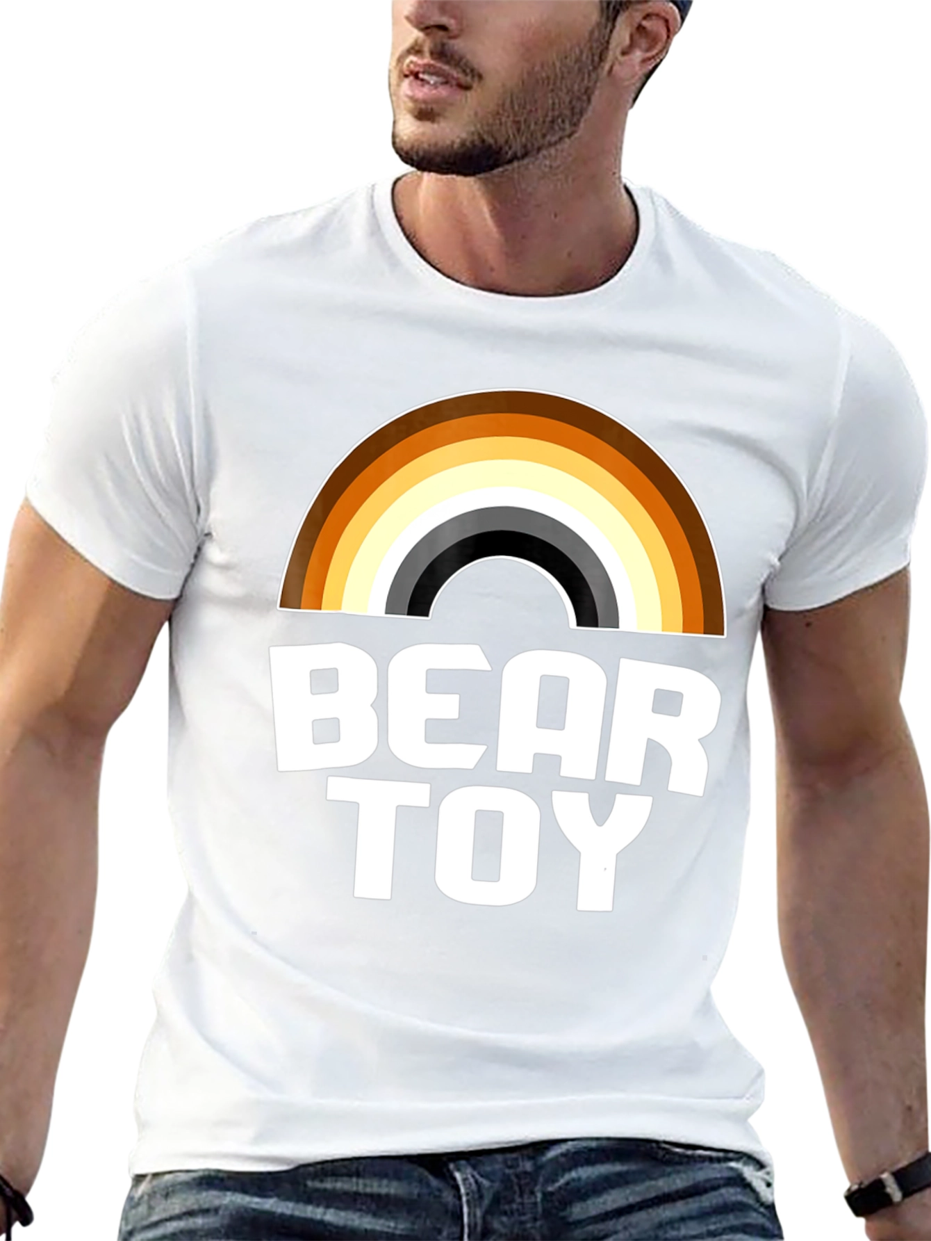 Camiseta Bear Toy con Diseño de Arcoíris
