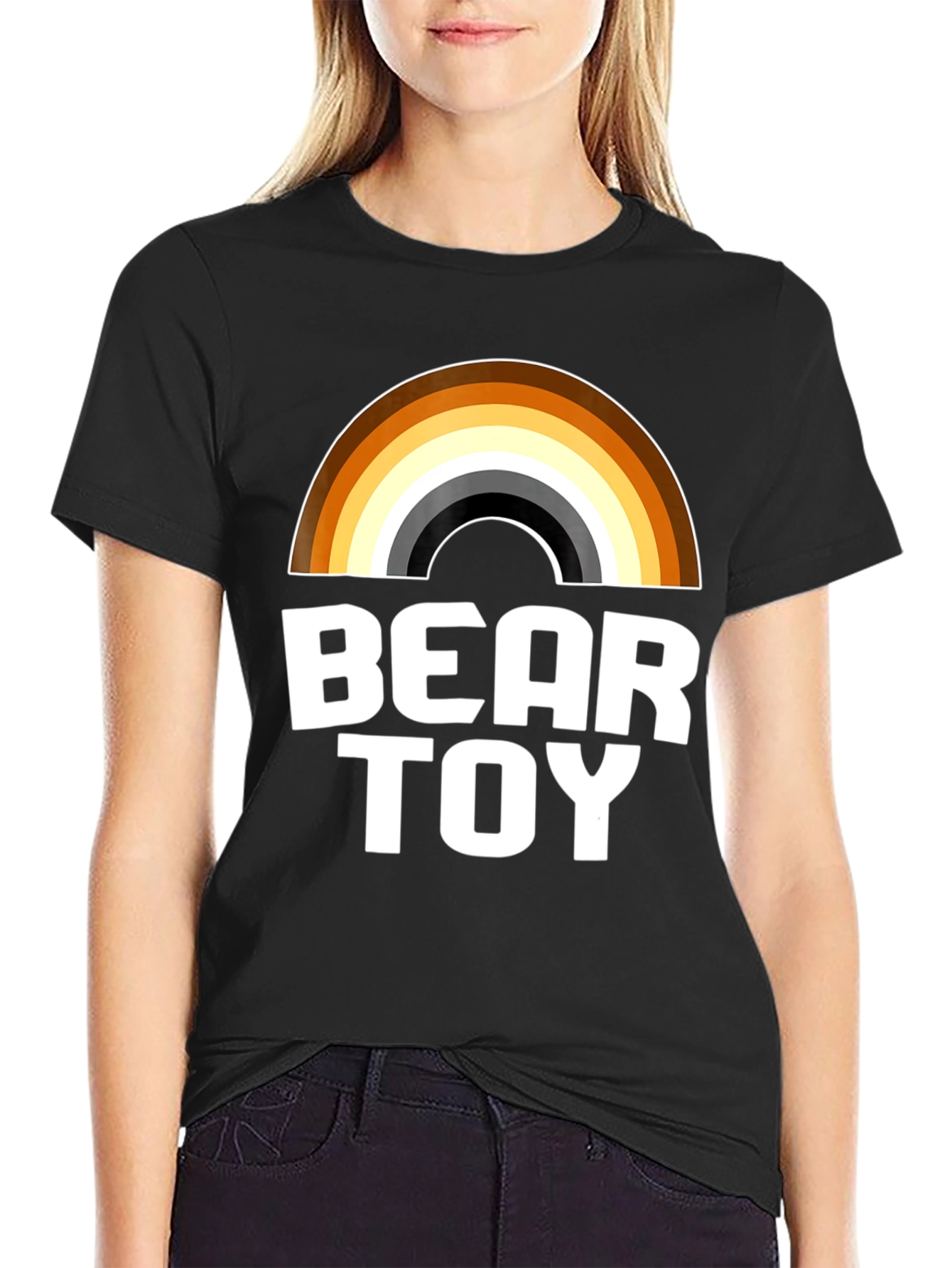 Camiseta Bear Toy con Diseño de Arcoíris