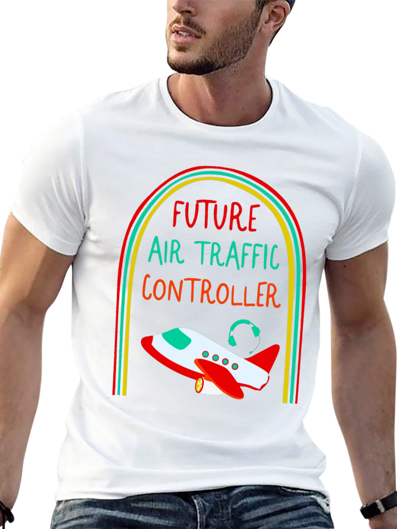 Camiseta Negra Futuro Controlador Aéreo