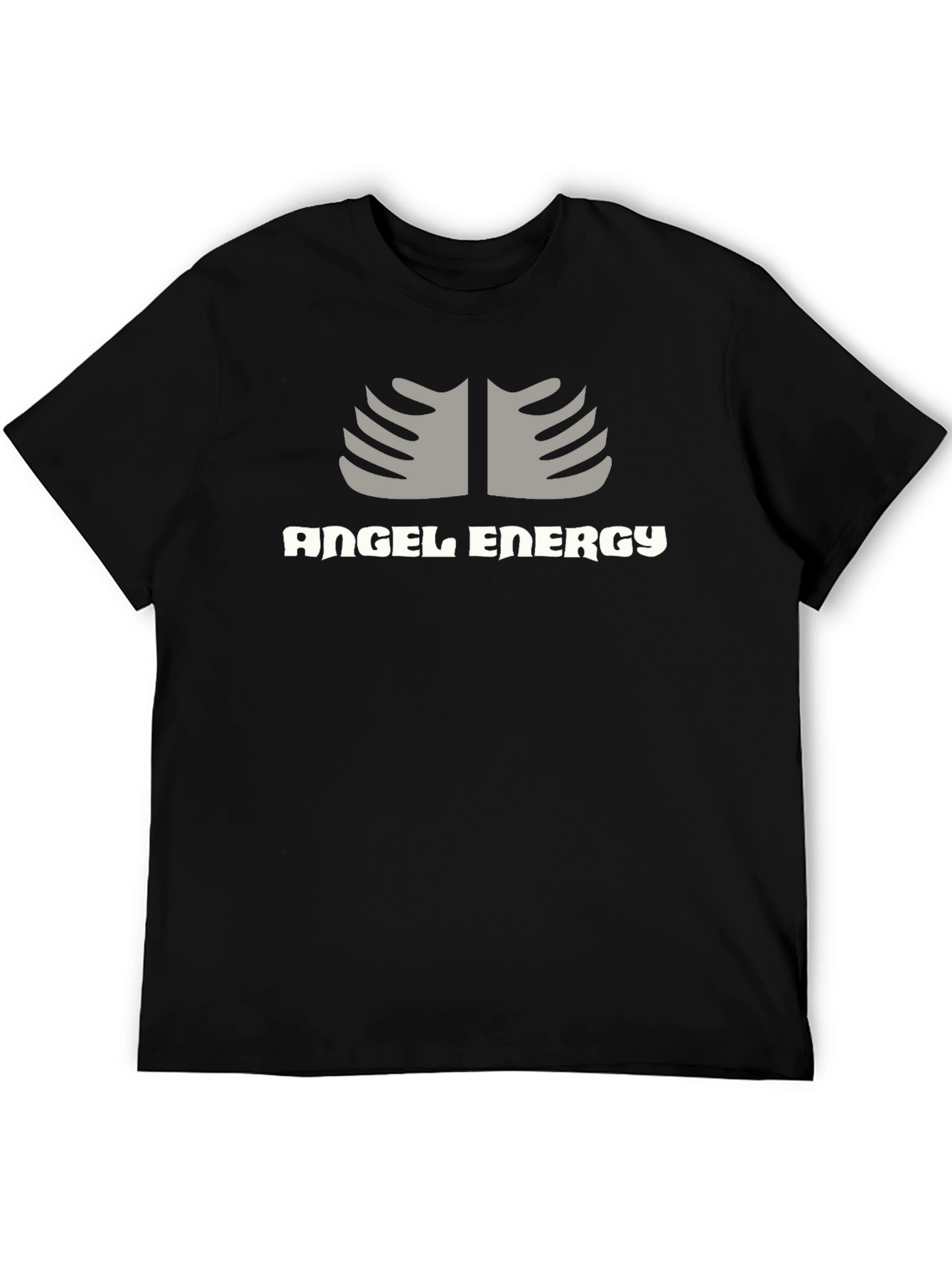 Camiseta Negra Angel Energy Diseño Único