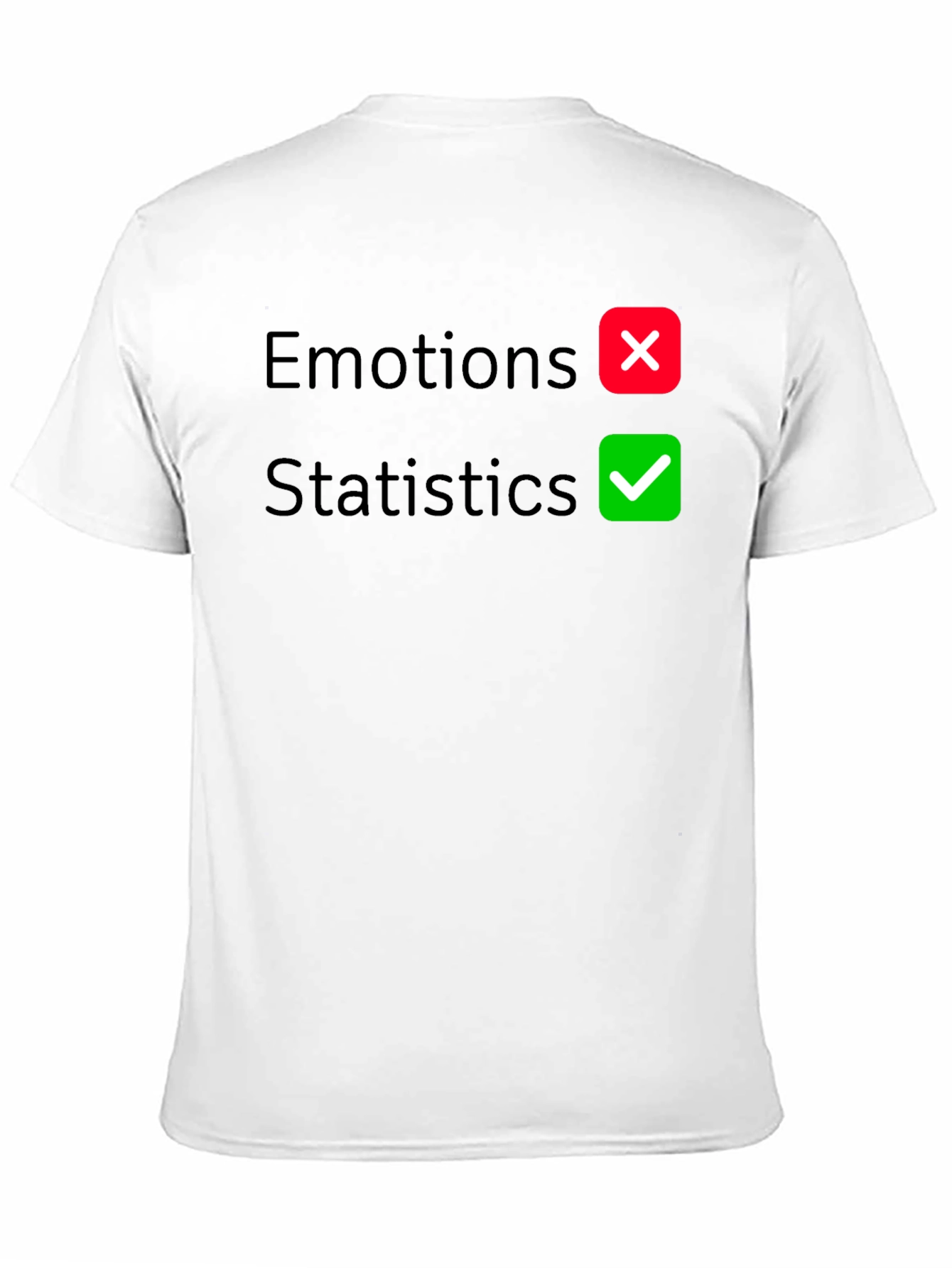 Camiseta Negra: ¡Estadísticas Sí! Emociones No.