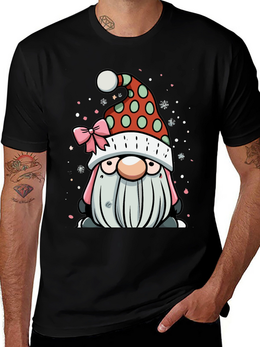 Camiseta Hombre Diseño Navideño Gnomo