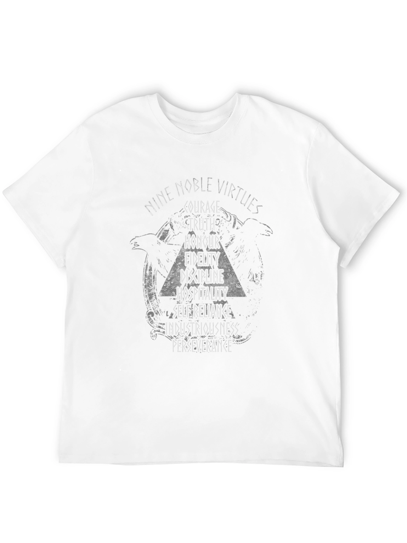 Camiseta Negra Virtudes Nórdicas para Hombre