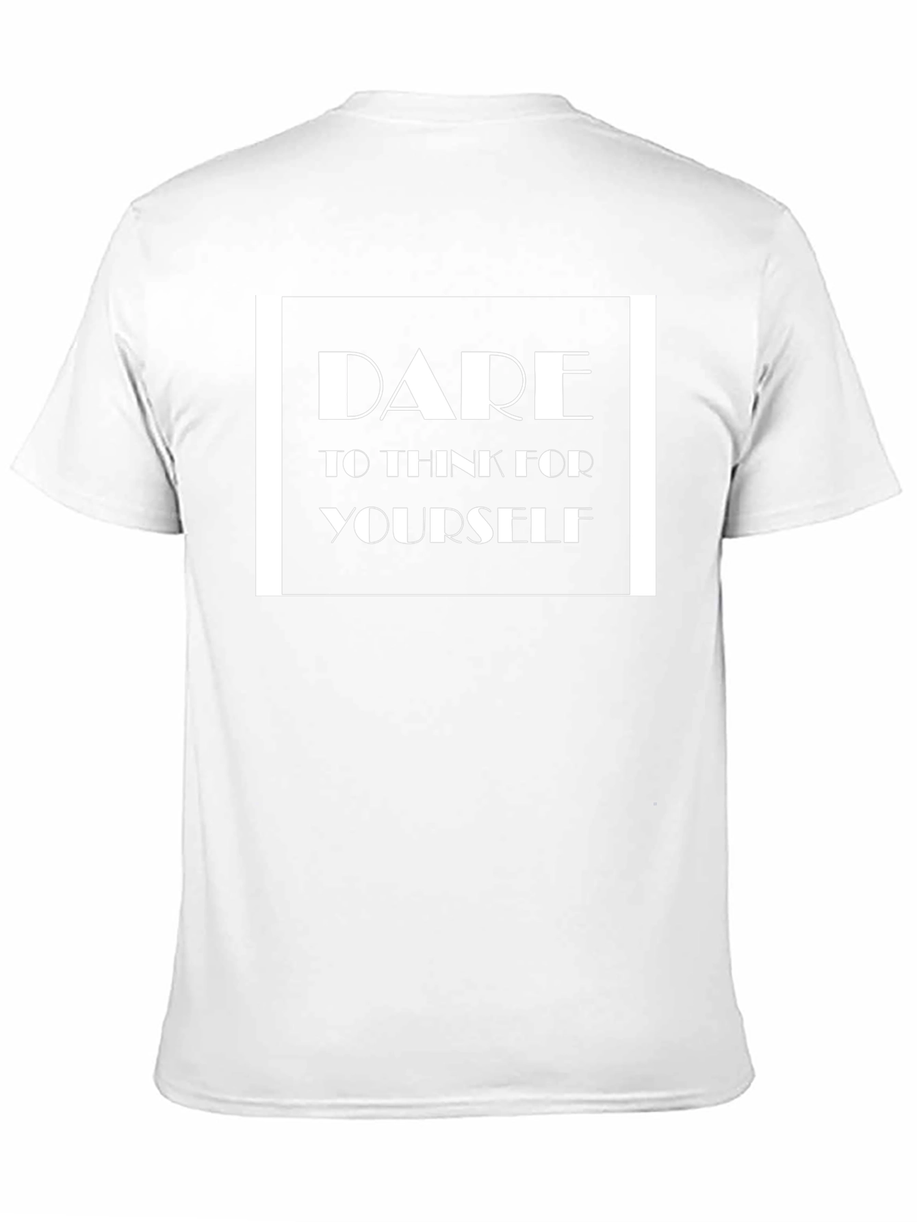 Camiseta Negra Atrévete a pensar por ti mismo
