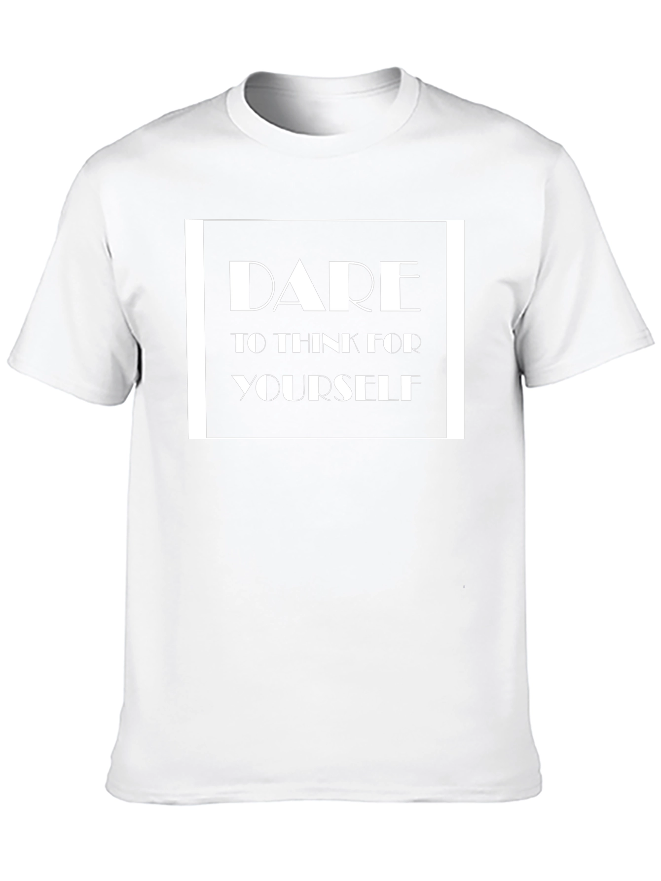 Camiseta Negra Atrévete a pensar por ti mismo