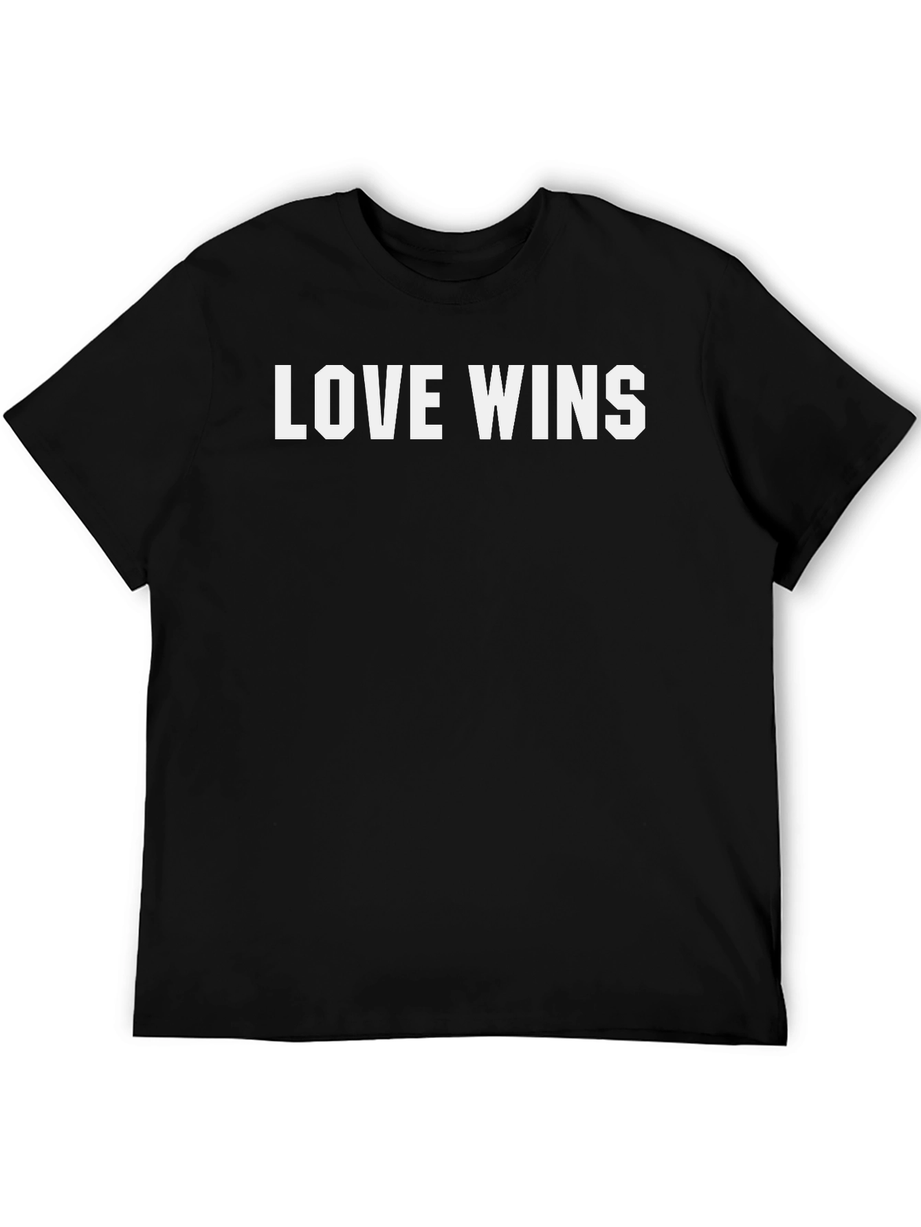 Camiseta Negra Love Wins para Hombre