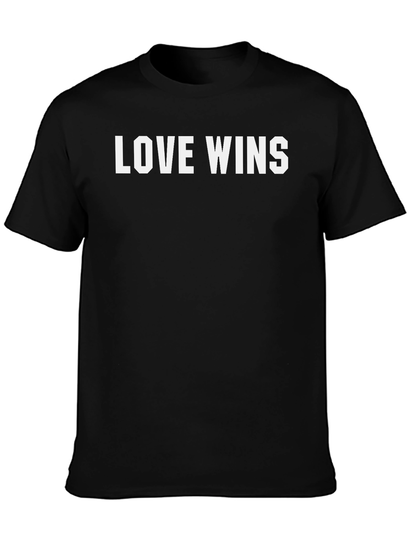 Camiseta Negra Love Wins para Hombre