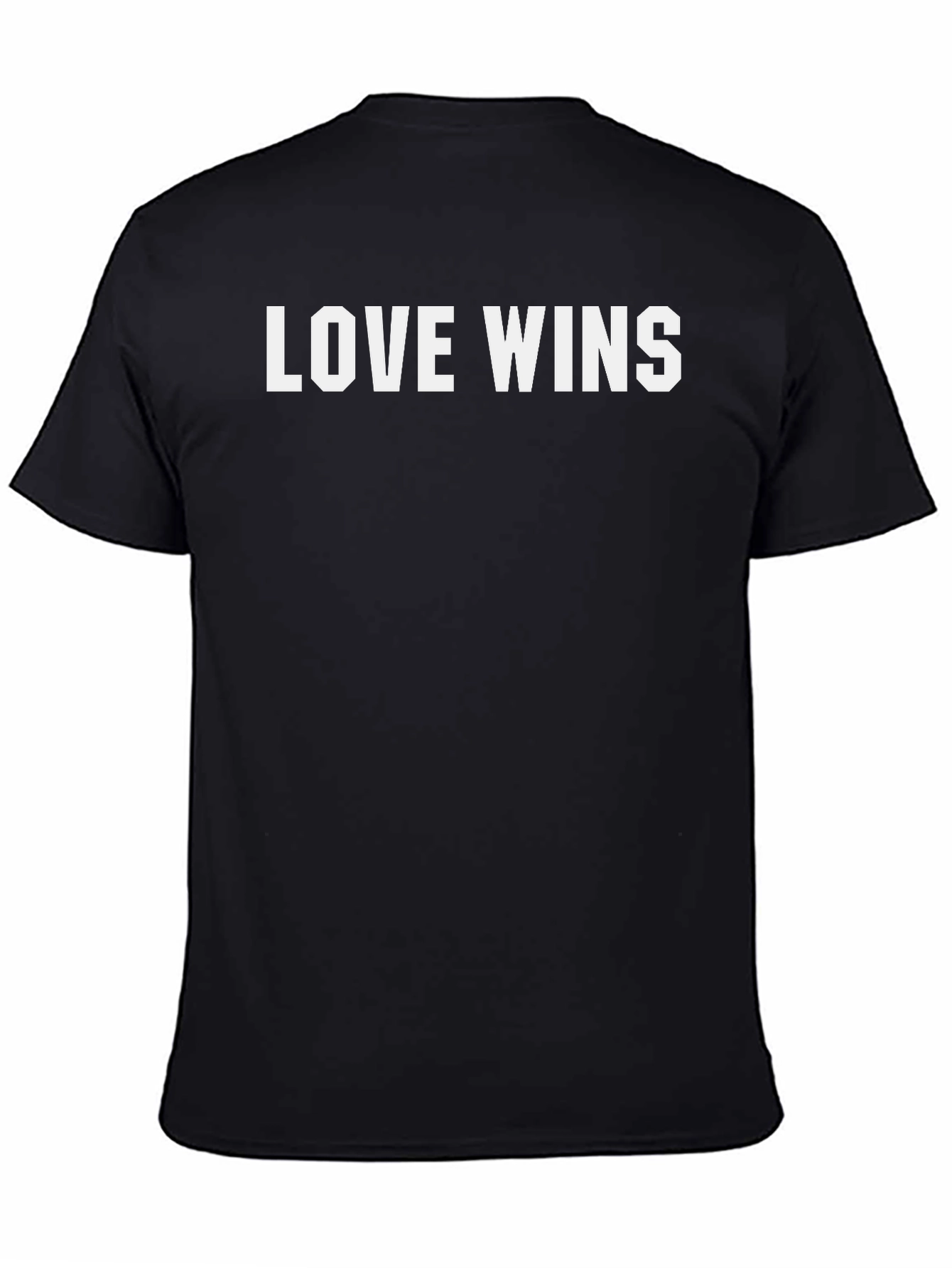 Camiseta Negra Love Wins para Hombre