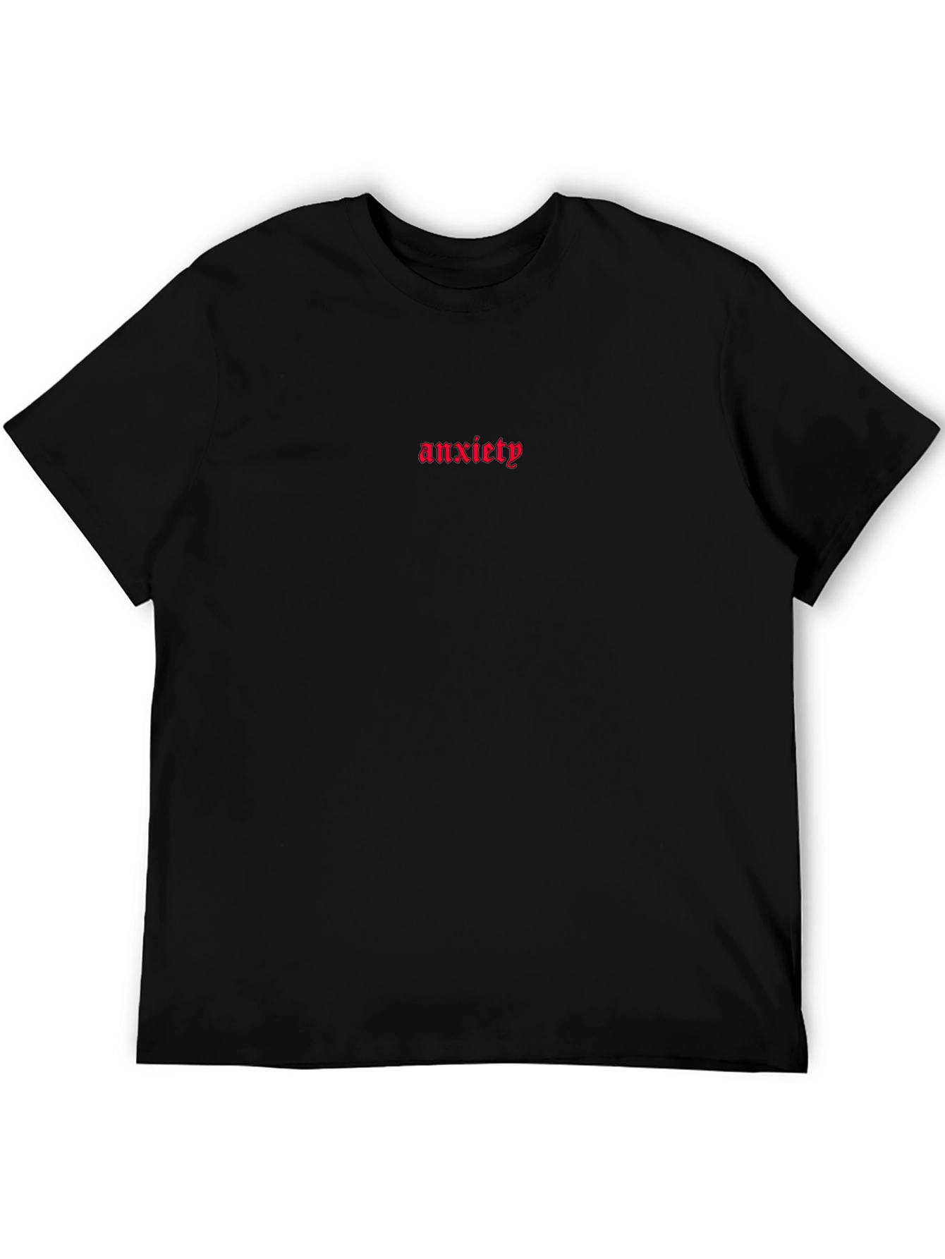 Camiseta Negra Anxiety - Estilo Urbano