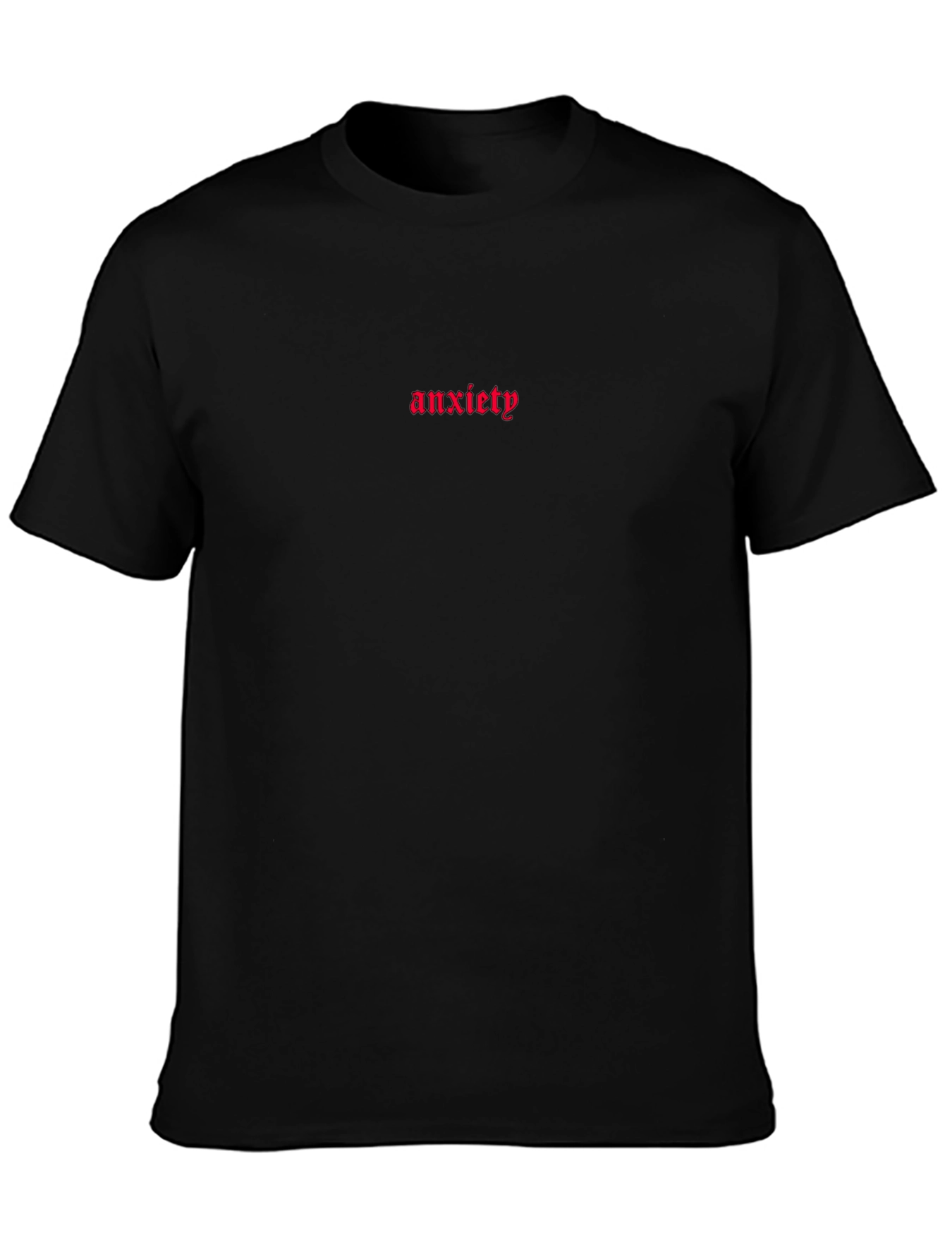 Camiseta Negra Anxiety - Estilo Urbano