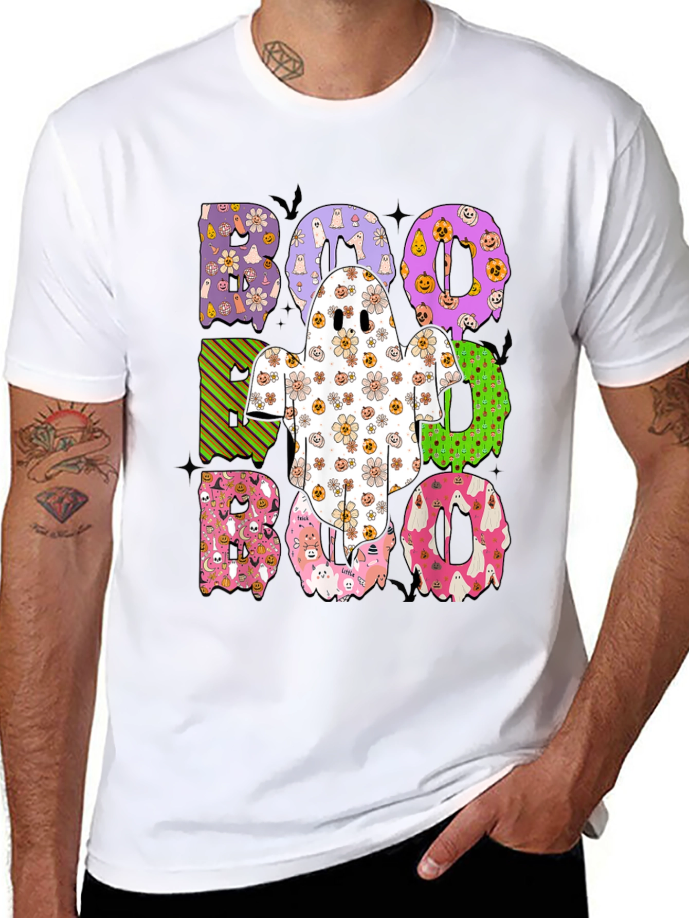 Camiseta Boo Halloween Estampada y Divertida